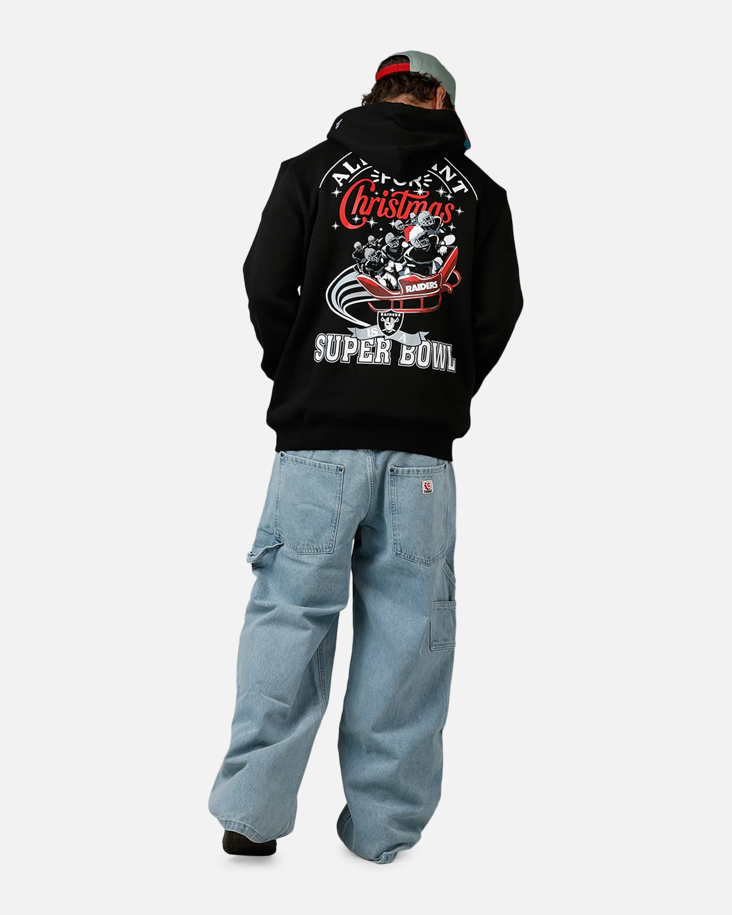 New Era Las Vegas Raiders All I Want For Christmas Hoodie Black - Image 6