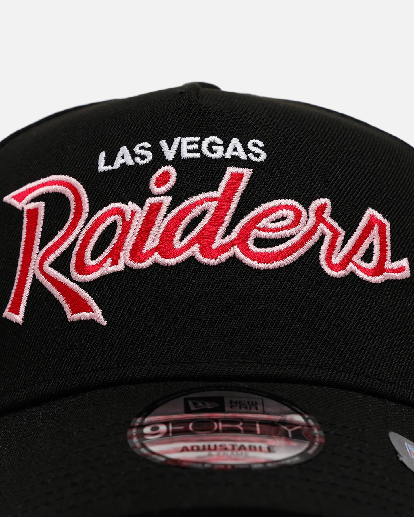 New Era Las Vegas Raiders 'Black And Pink' 9FORTY A-Frame Snapback Black/Pink - Image 5