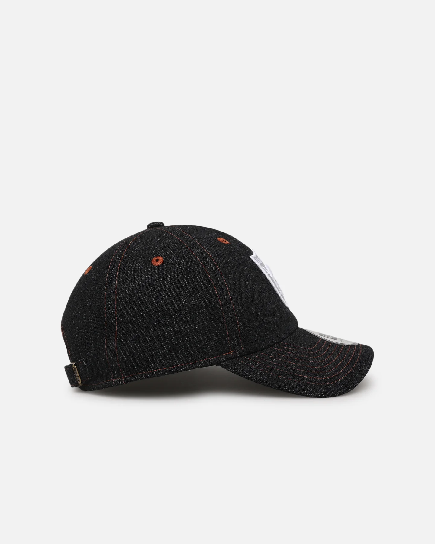 New Era Las Vegas Raiders "Black Denim" Classic Casual Strapback Black Denim/Rust Contrast - Image 5