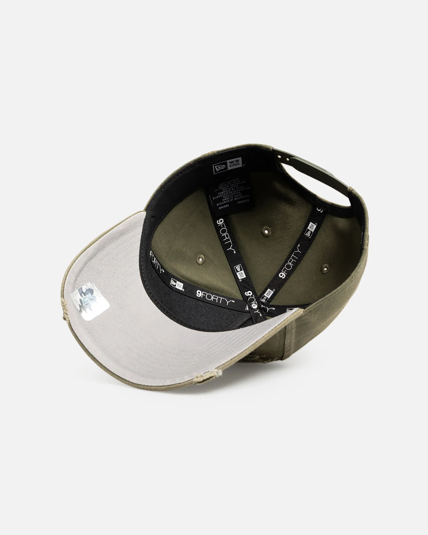 New Era Las Vegas Raiders 'Distressed Olive' 9FORTY A-Frame Snapback Olive - Image 6