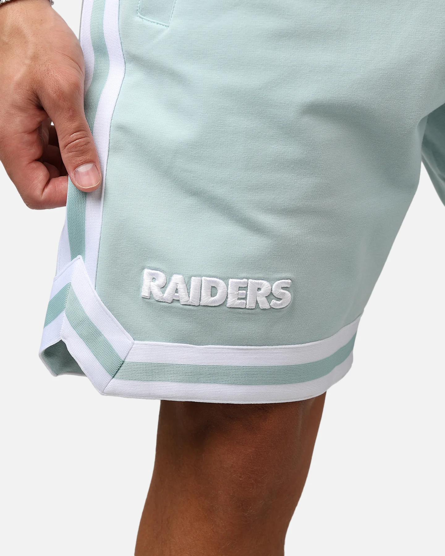 New Era Las Vegas Raiders 'Logo Select Mint' Shorts Mint/White - Image 8