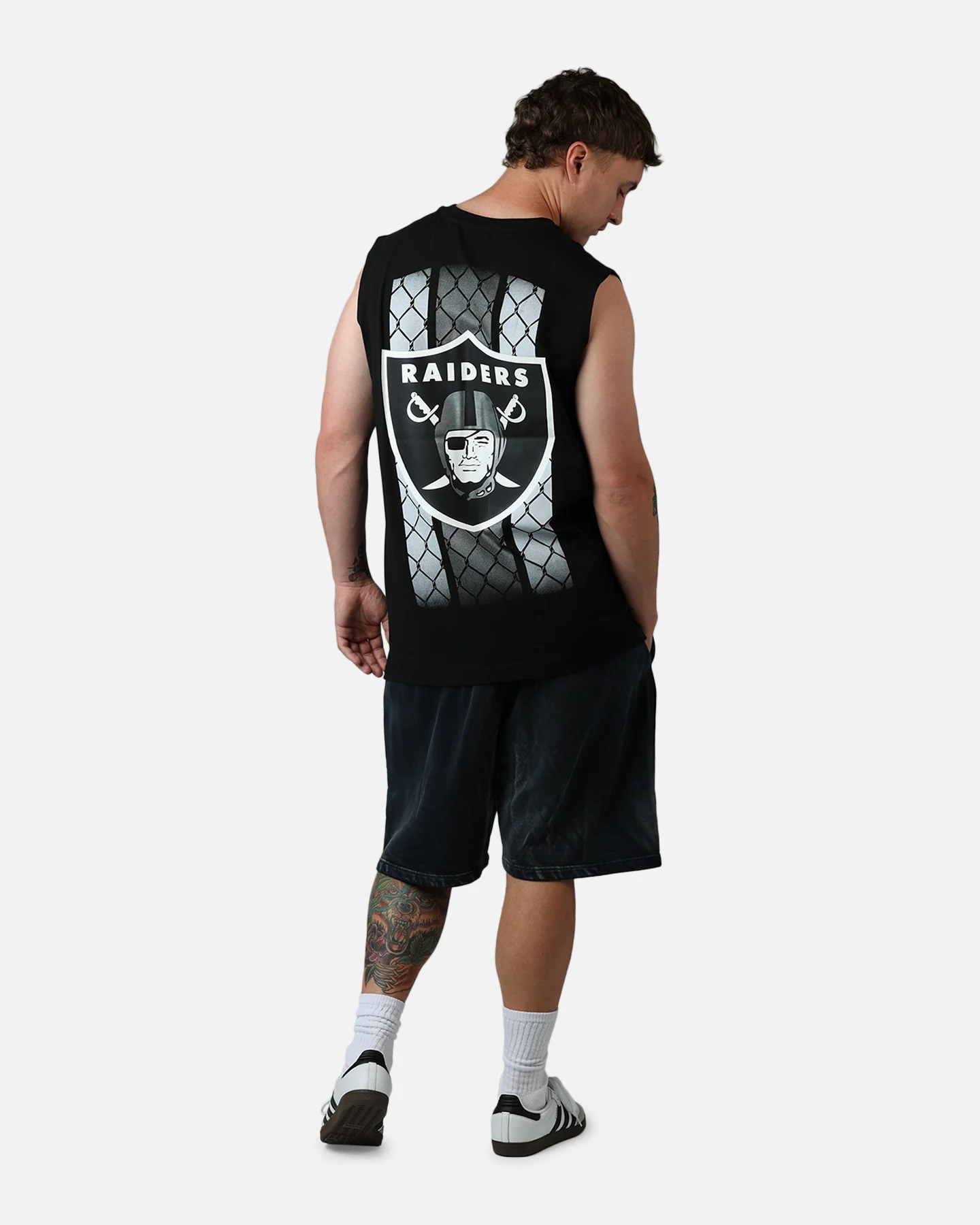 New Era Las Vegas Raiders Muscle T-Shirt Black - Image 6