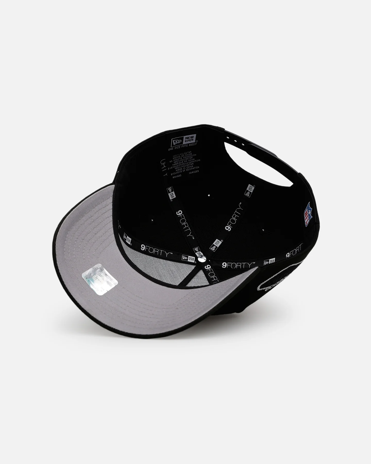 New Era Las Vegas Raiders 'Outline' 9FORTY A-Frame Snapback Black - Image 6
