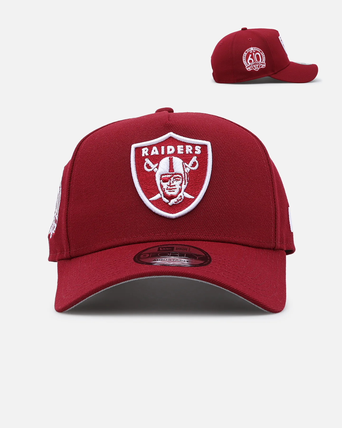 New Era Las Vegas Raiders 'Polychromatic' 9FORTY A-Frame Snapback Cardinal - Image 2