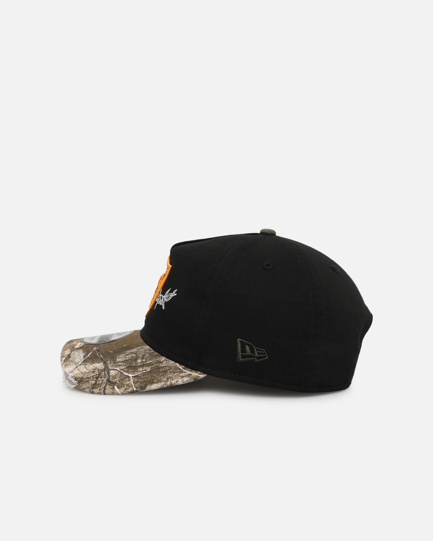 New Era Las Vegas Raiders 'Realtree Grit 2.0' 9FORTY A-Frame Snapback Black/Green/Orange - Image 4