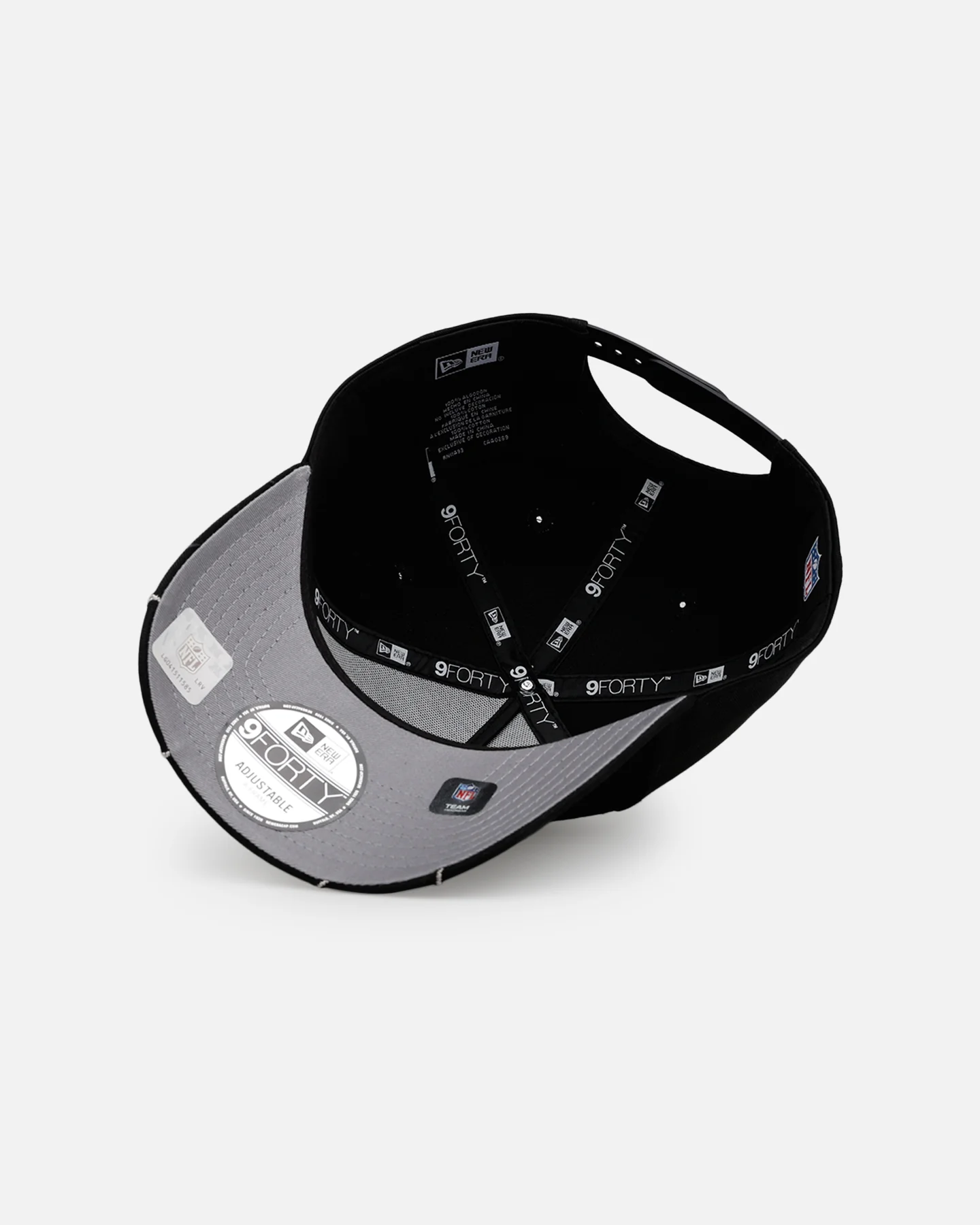 New Era Las Vegas Raiders 'Spider Web Visor' 9FORTY A-Frame Snapback Black - Image 7