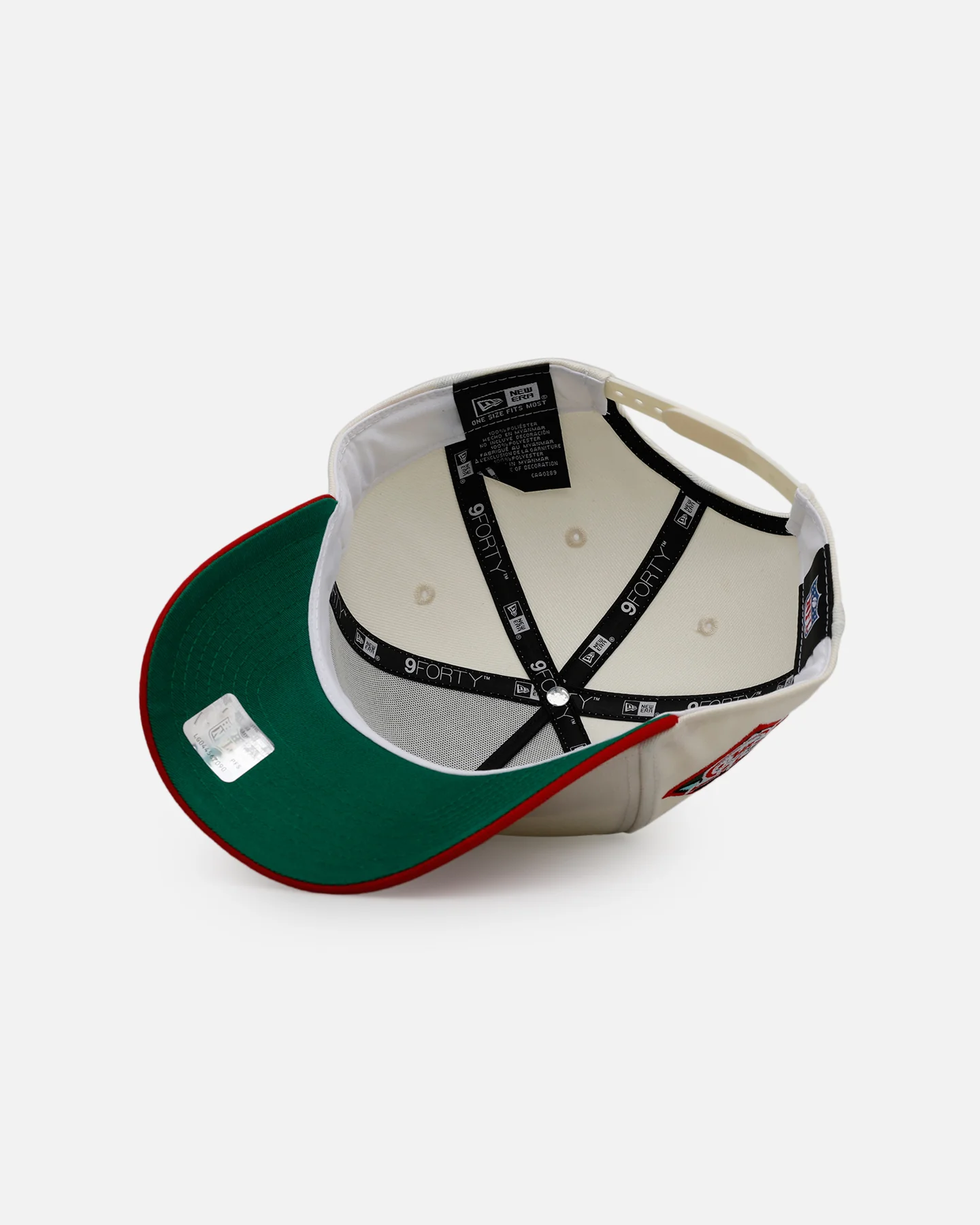 New Era Las Vegas Raiders 'Strawberry' 9FORTY A-Frame Snapback Chrome/Red - Image 6