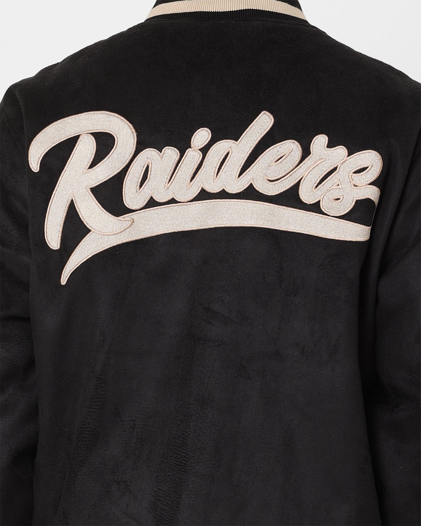 New Era Las Vegas Raiders Suede Jacket Black - Image 5