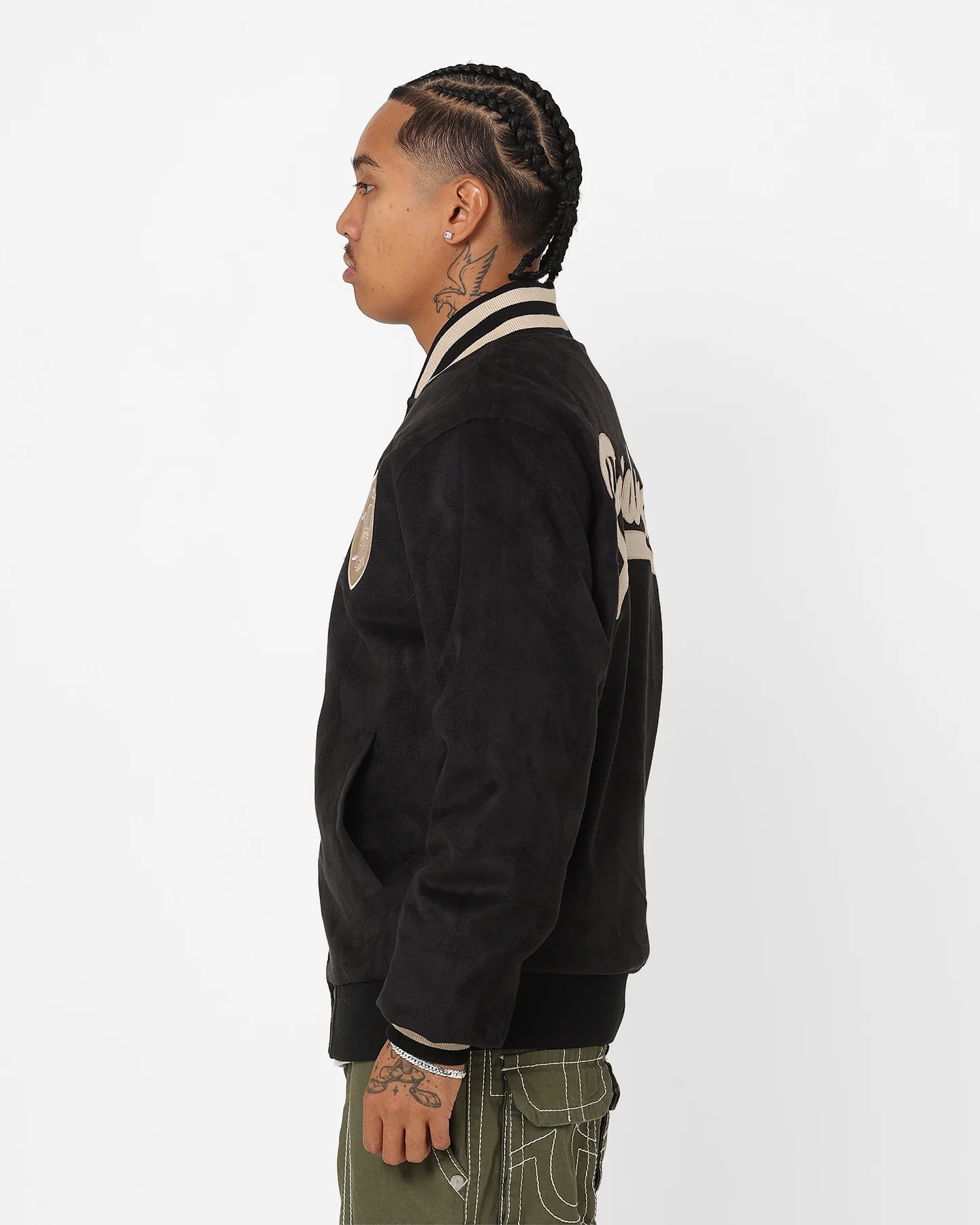 New Era Las Vegas Raiders Suede Jacket Black - Image 7
