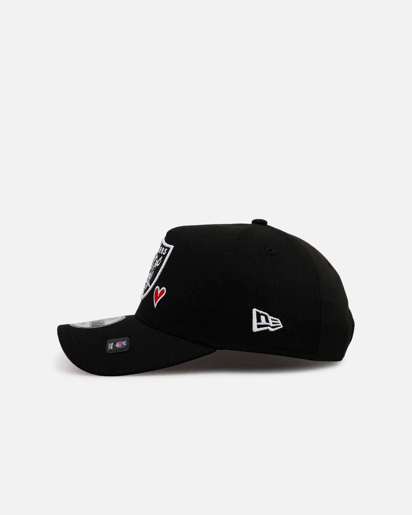 New Era Las Vegas Raiders 'Team Color Hearts' 9FORTY A-Frame Snapback Official Team Color - Image 4