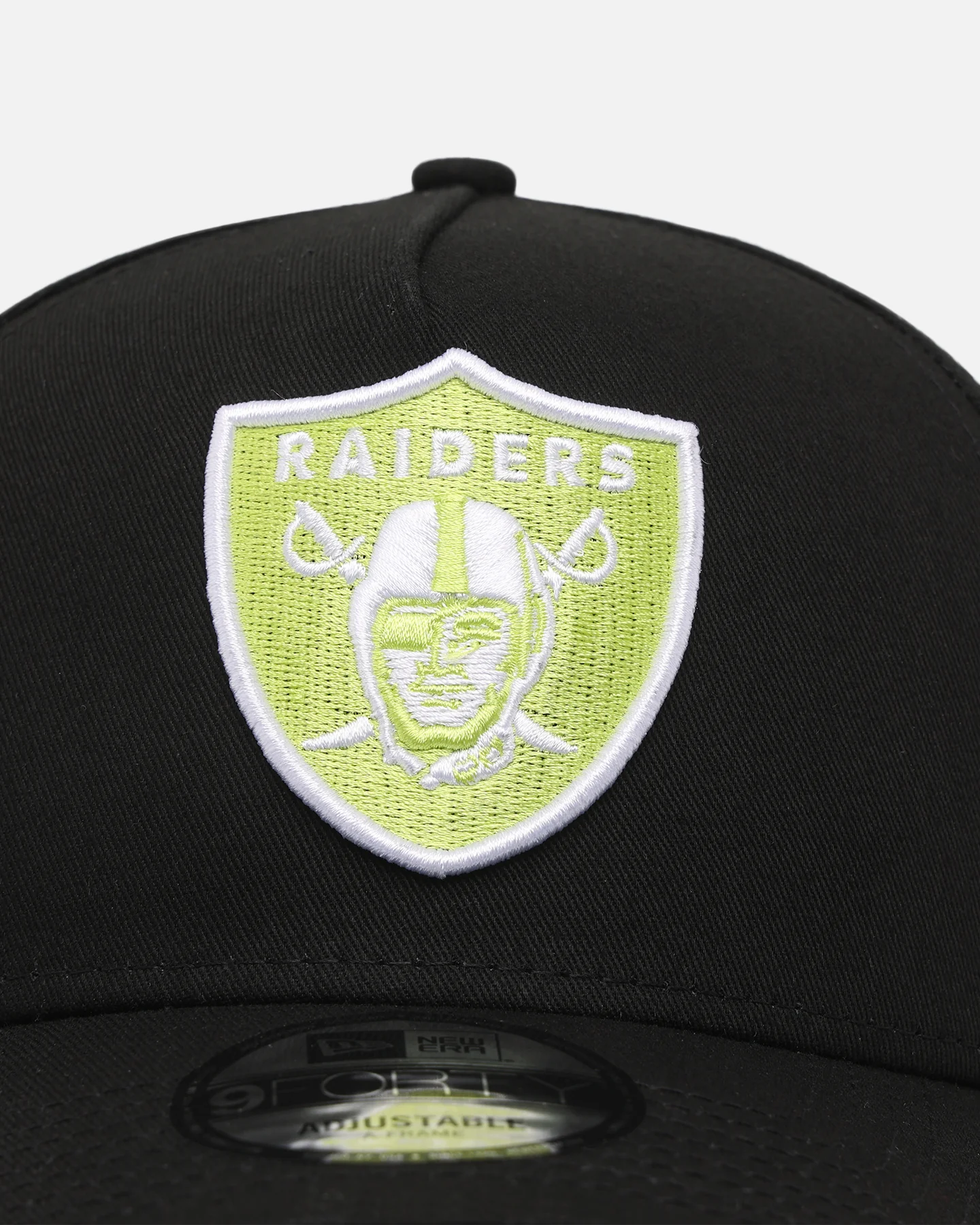 New Era Las Vegas Raiders 'Volt' 9FORTY A-Frame Snapback Black/Green - Image 5