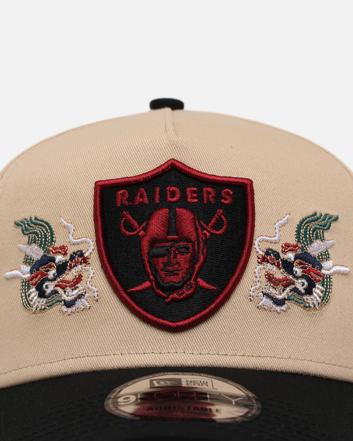 New Era Las Vegas Raiders 'Dragon Collection' 9FORTY A-Frame Snapback Black/Oak - Image 5