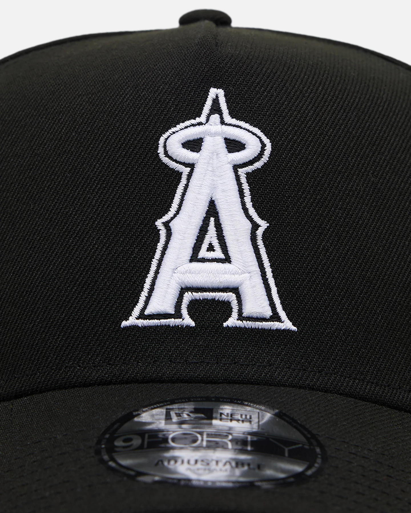 New Era Los Angeles Angels 'Black' 9FORTY A-Frame Snapback Black/White - Image 5