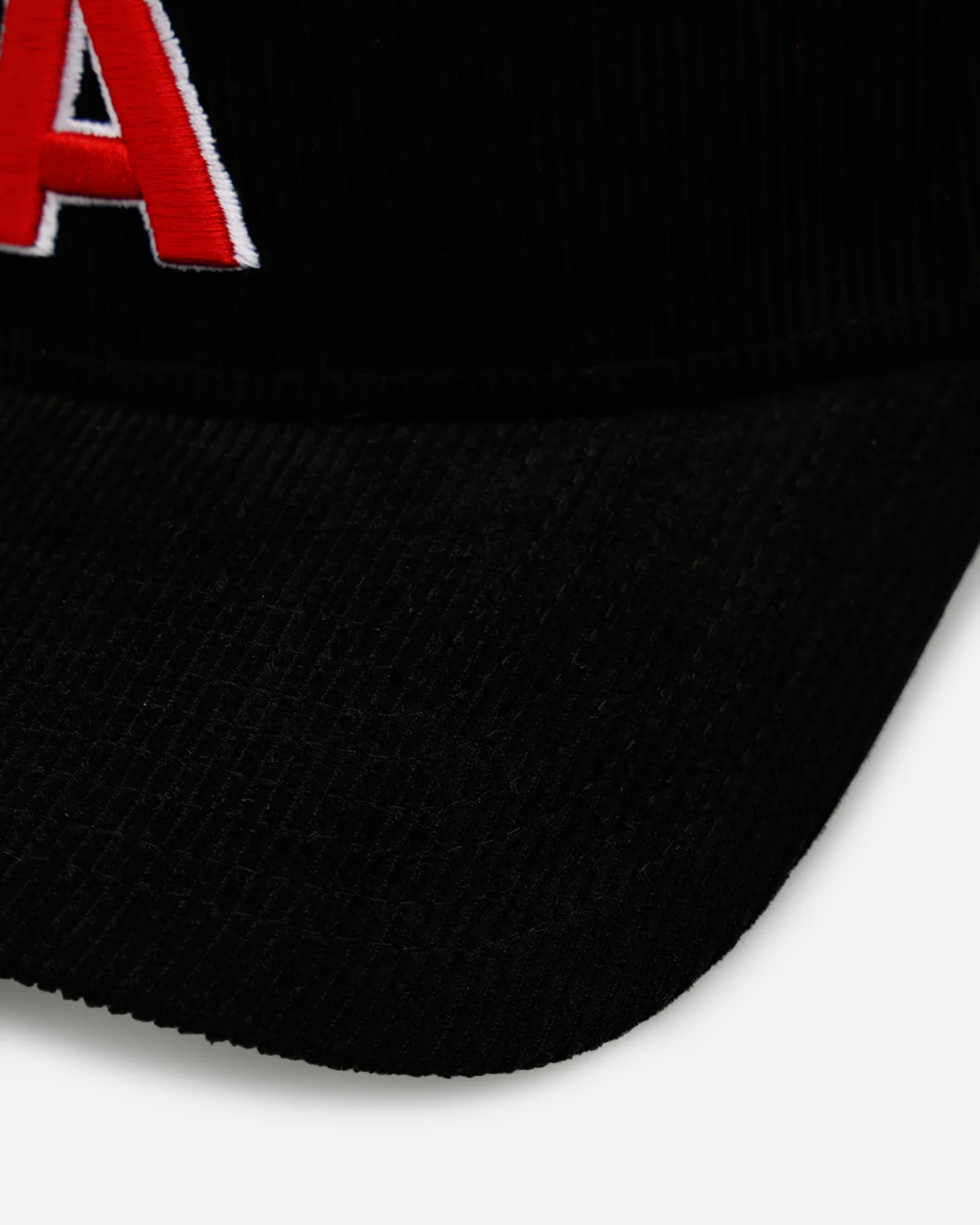 New Era Los Angeles Angels 'Black Cord' 9FORTY A-Frame Corduroy Snapback Black - Image 2
