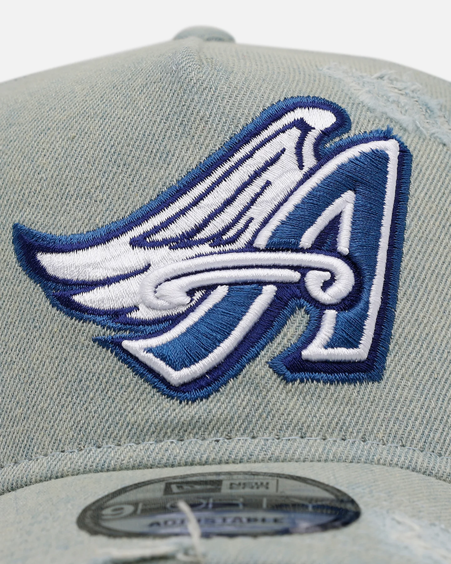 New Era Los Angeles Angels 'Denim' 9FORTY A-Frame Snapback Light Wash Denim - Image 5