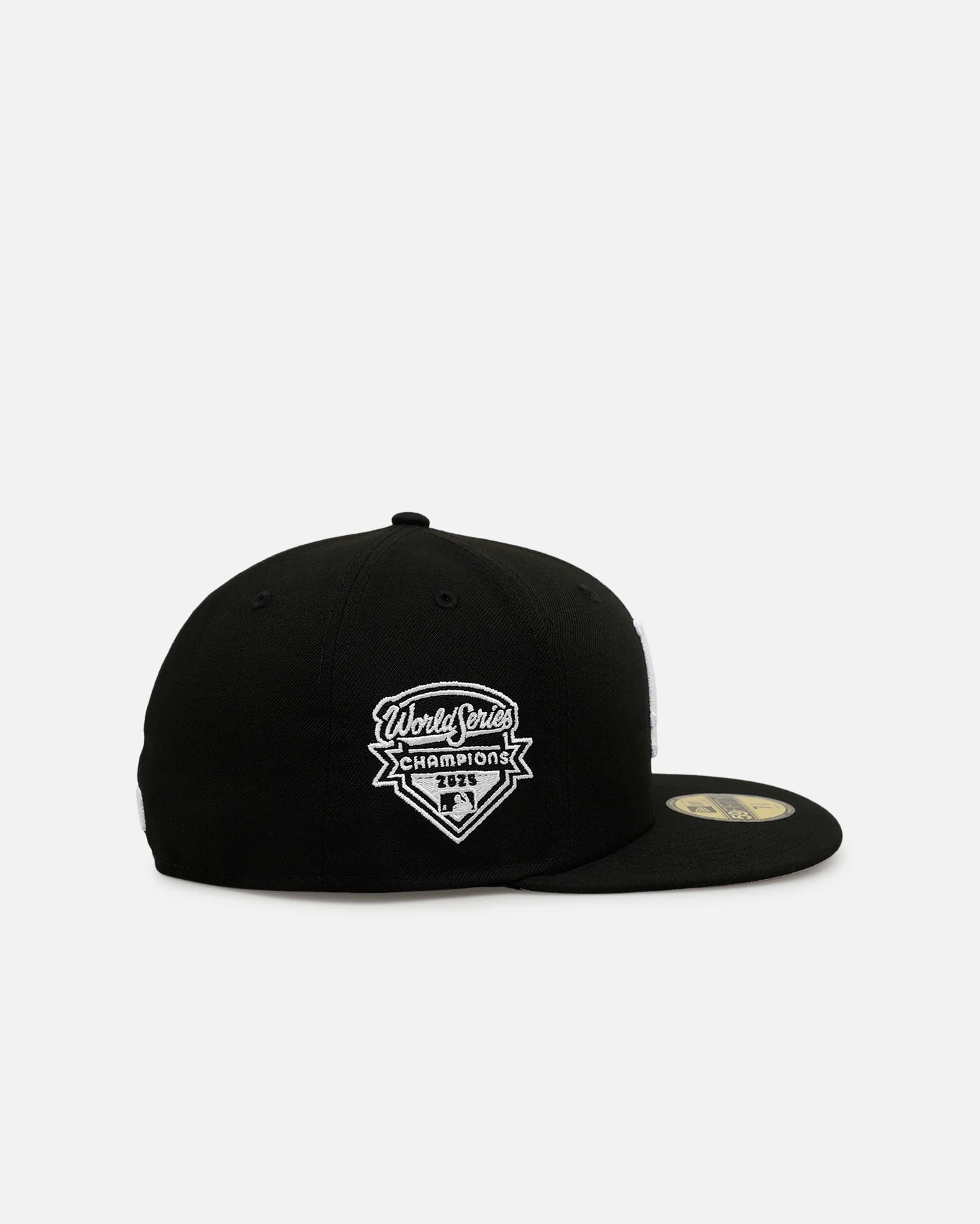 New Era Los Angeles Dodgers '2025 World Series Champions' 59FIFTY Fitted Black/White - Image 3