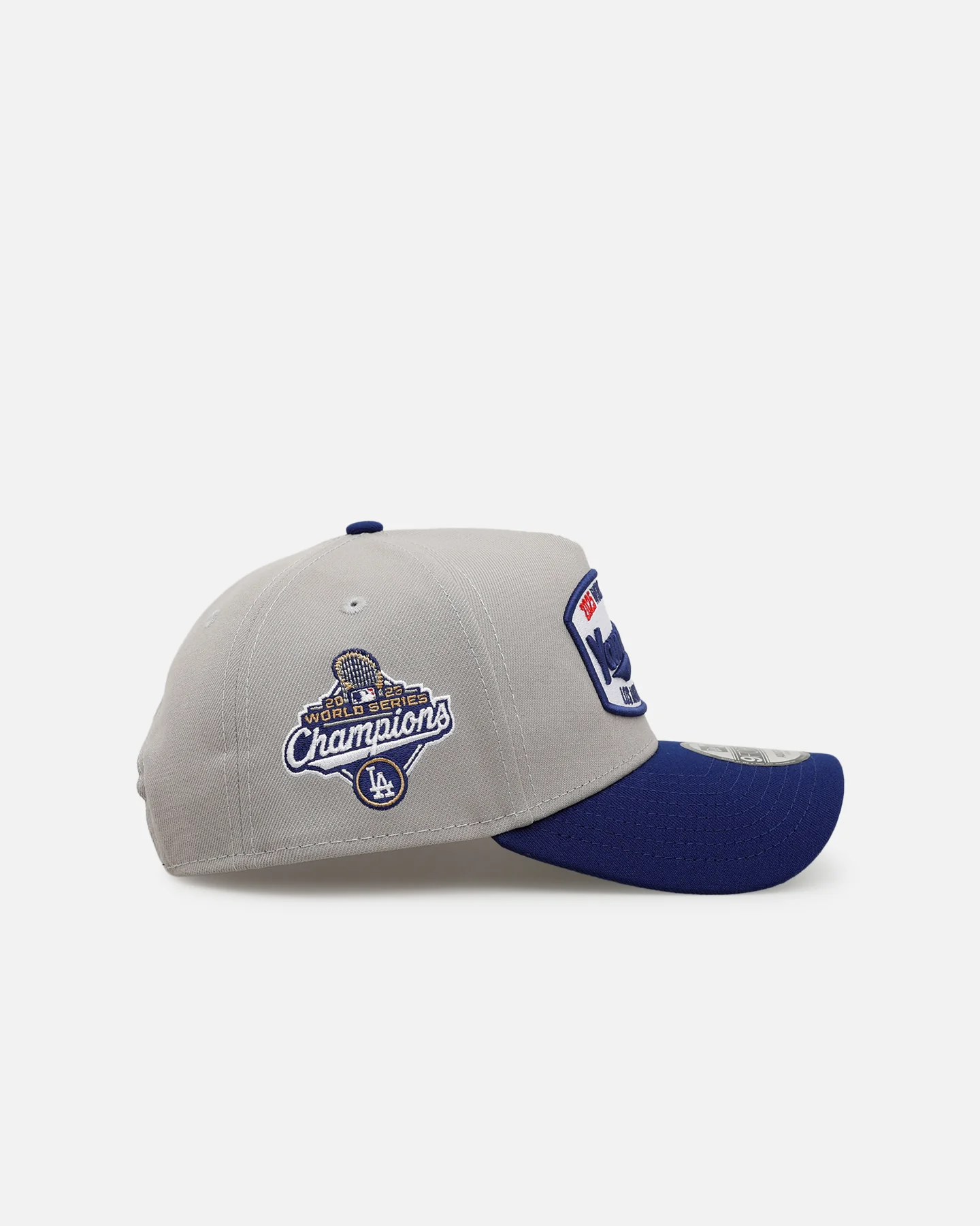 New Era Los Angeles Dodgers '2025 World Series Champions' 9FORTY A-Frame Snapback Gray - Image 3