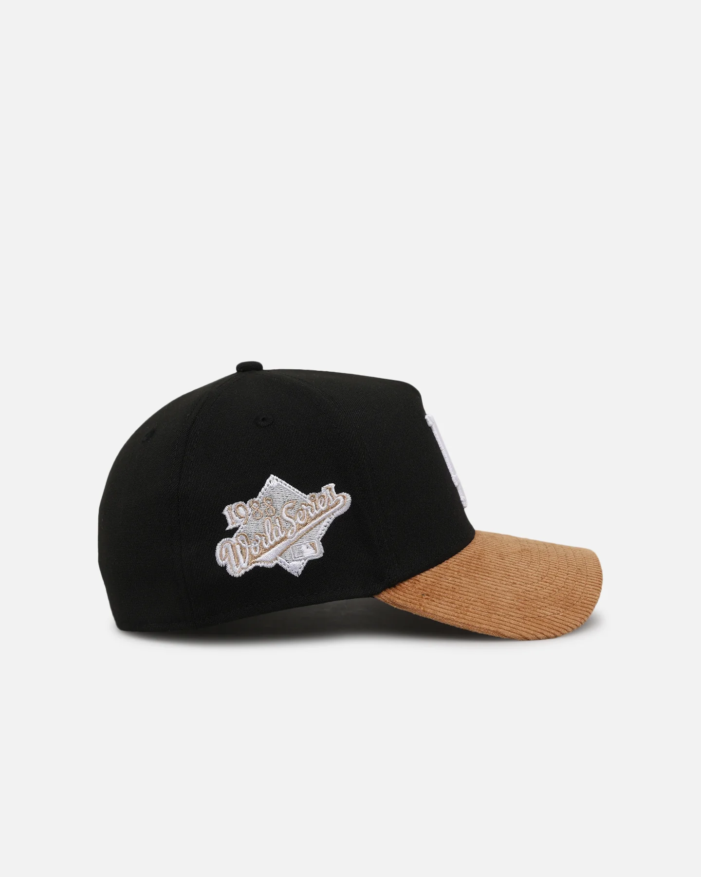 New Era Los Angeles Dodgers 'Black Wheat' 39THIRTY A-Frame Stretch Fit Black/Wheat - Image 3