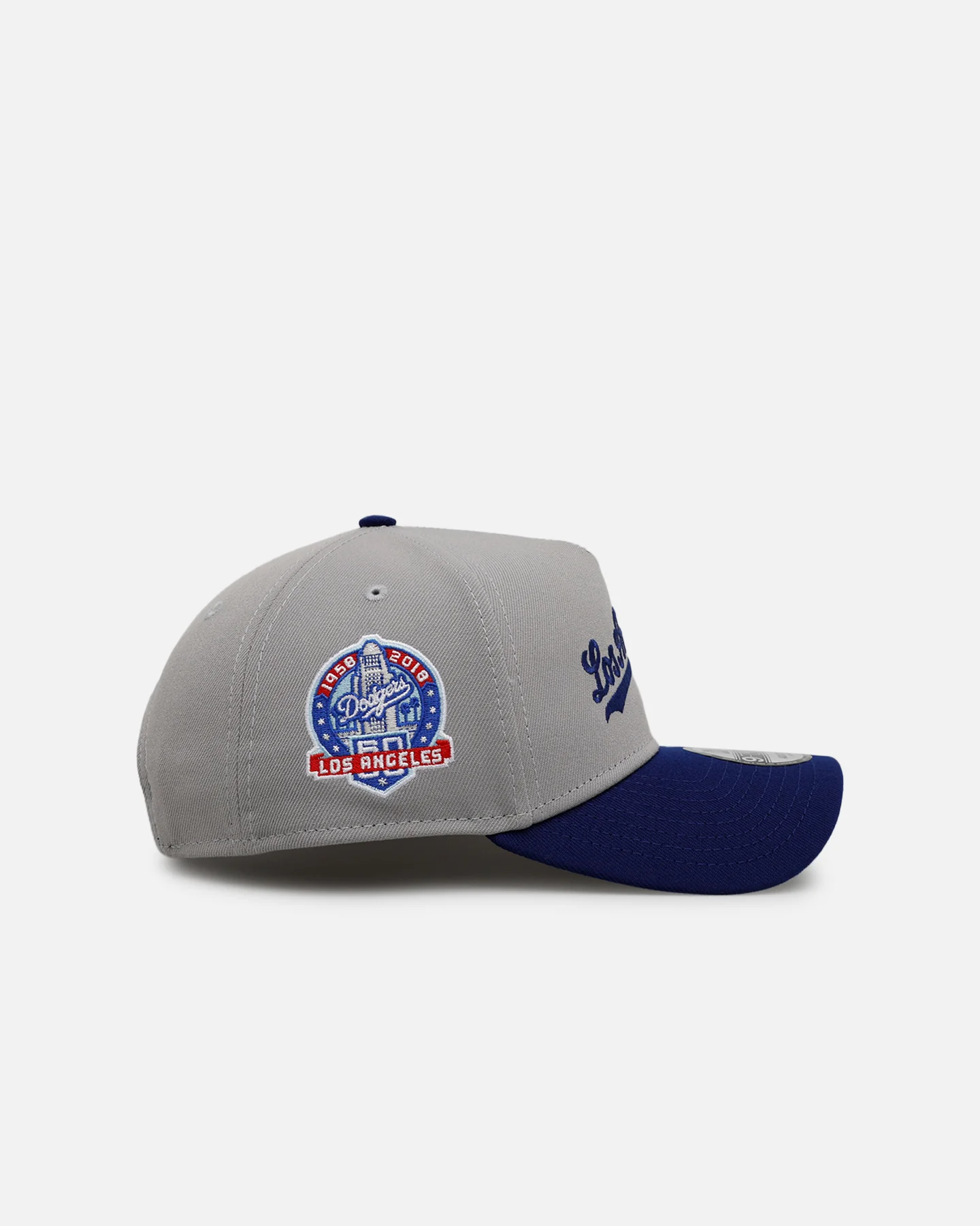 New Era Los Angeles Dodgers 'Away Greys' 9FORTY A-Frame Snapback Grey - Image 3