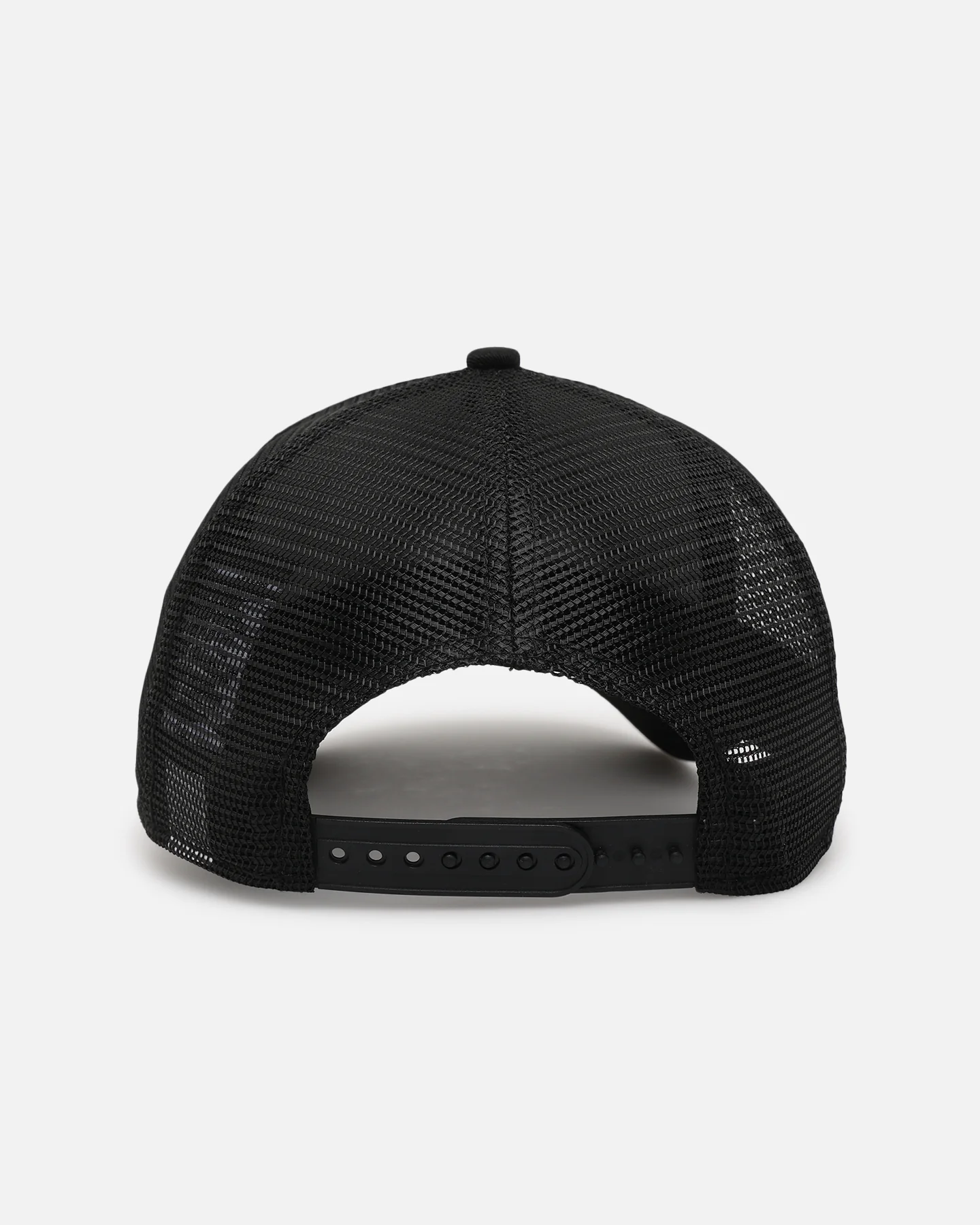 New Era Los Angeles Dodgers 'Black All Over Mesh' 9FORTY A-Frame Trucker Snapback Black Rigid/Black - Image 2
