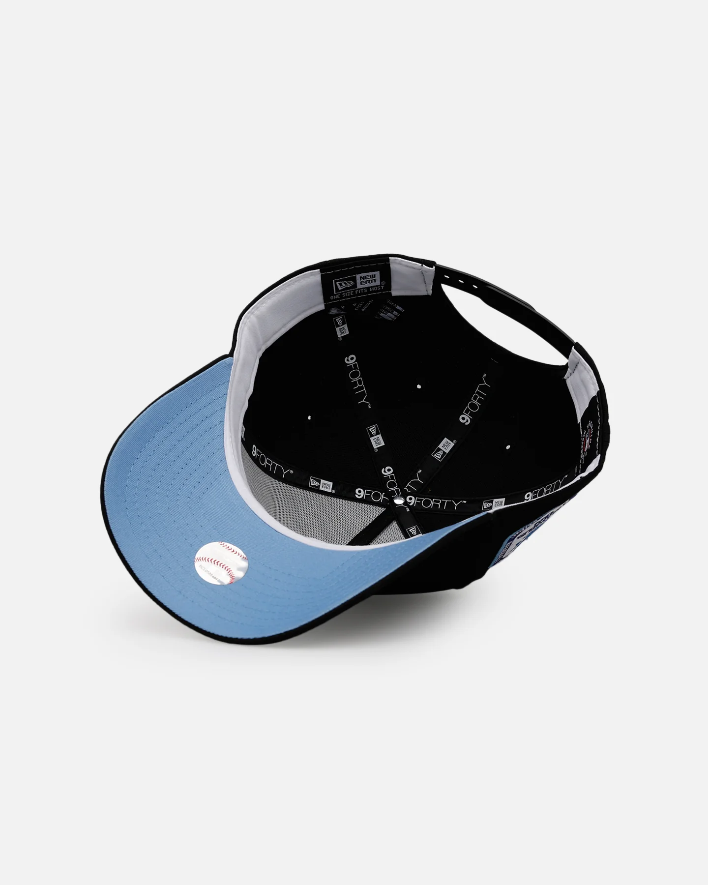 New Era Los Angeles Dodgers 'Black And Sky Blue' 9FORTY A-Frame Snapback Black/Sky Blue - Image 6