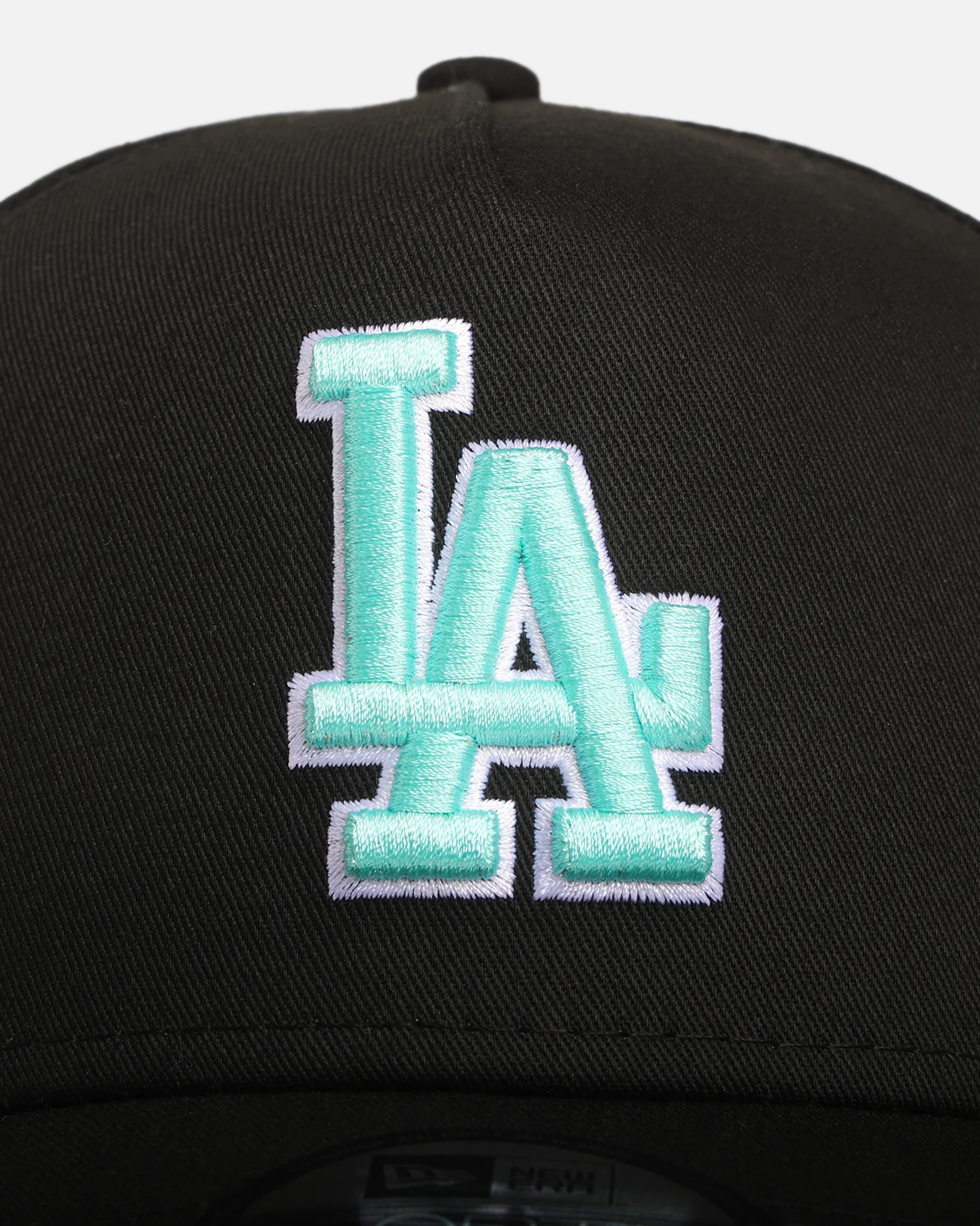 New Era Los Angeles Dodgers 'Black Aqua' 9FORTY A-Frame Snapback Black/Aqua - Image 5