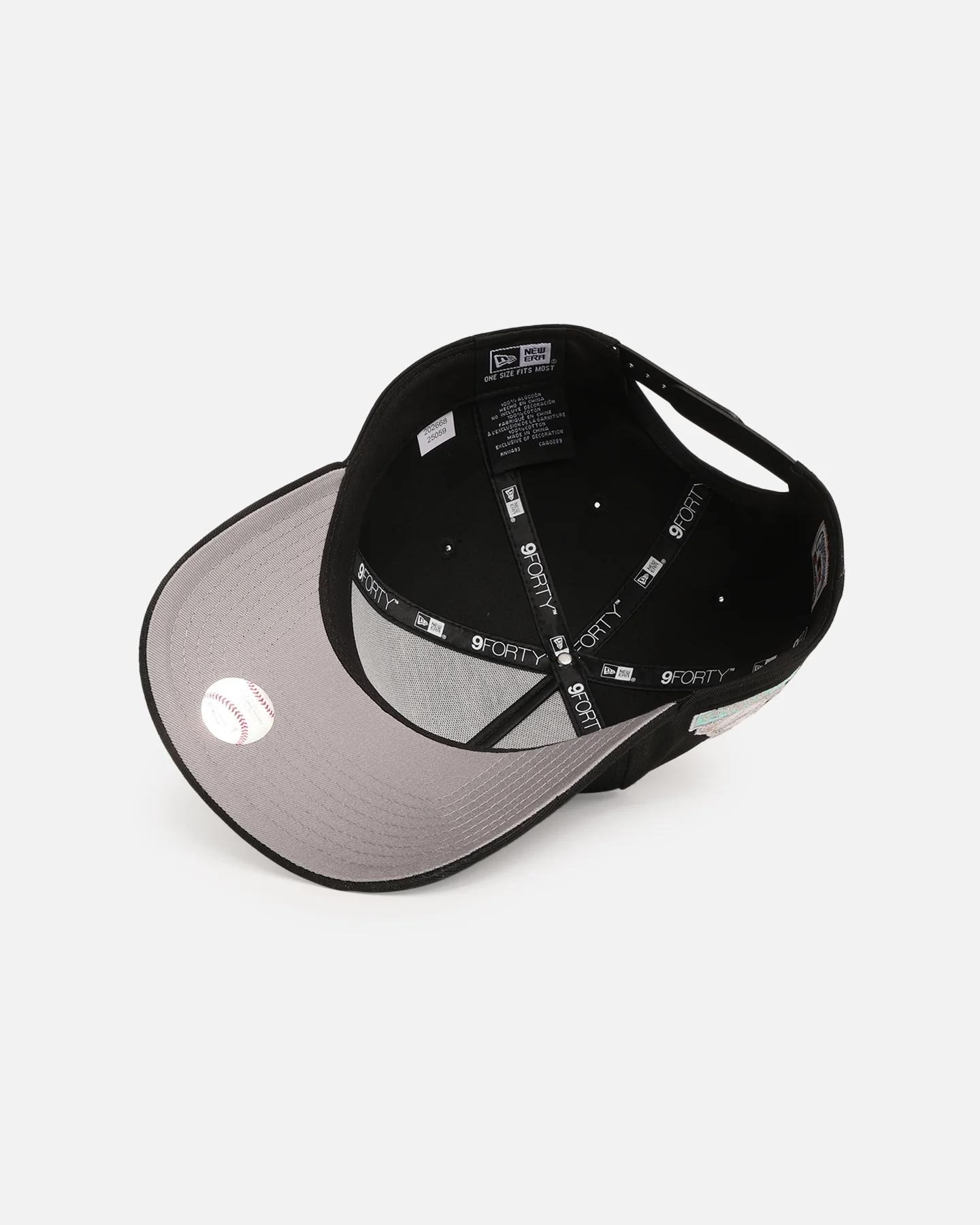 New Era Los Angeles Dodgers 'Black Aqua' 9FORTY A-Frame Snapback Black/Aqua - Image 6