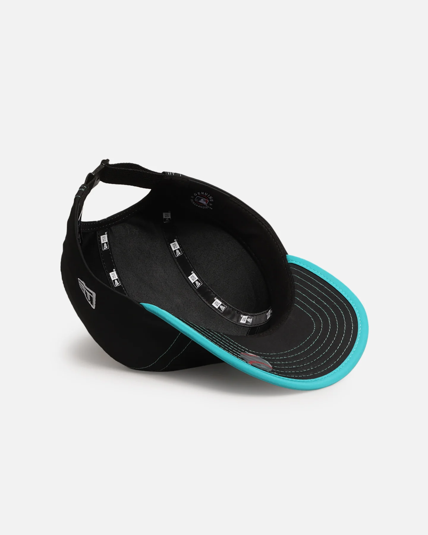 New Era Los Angeles Dodgers 'Black Aqua' Camper Strapback Black/Aqua - Image 6