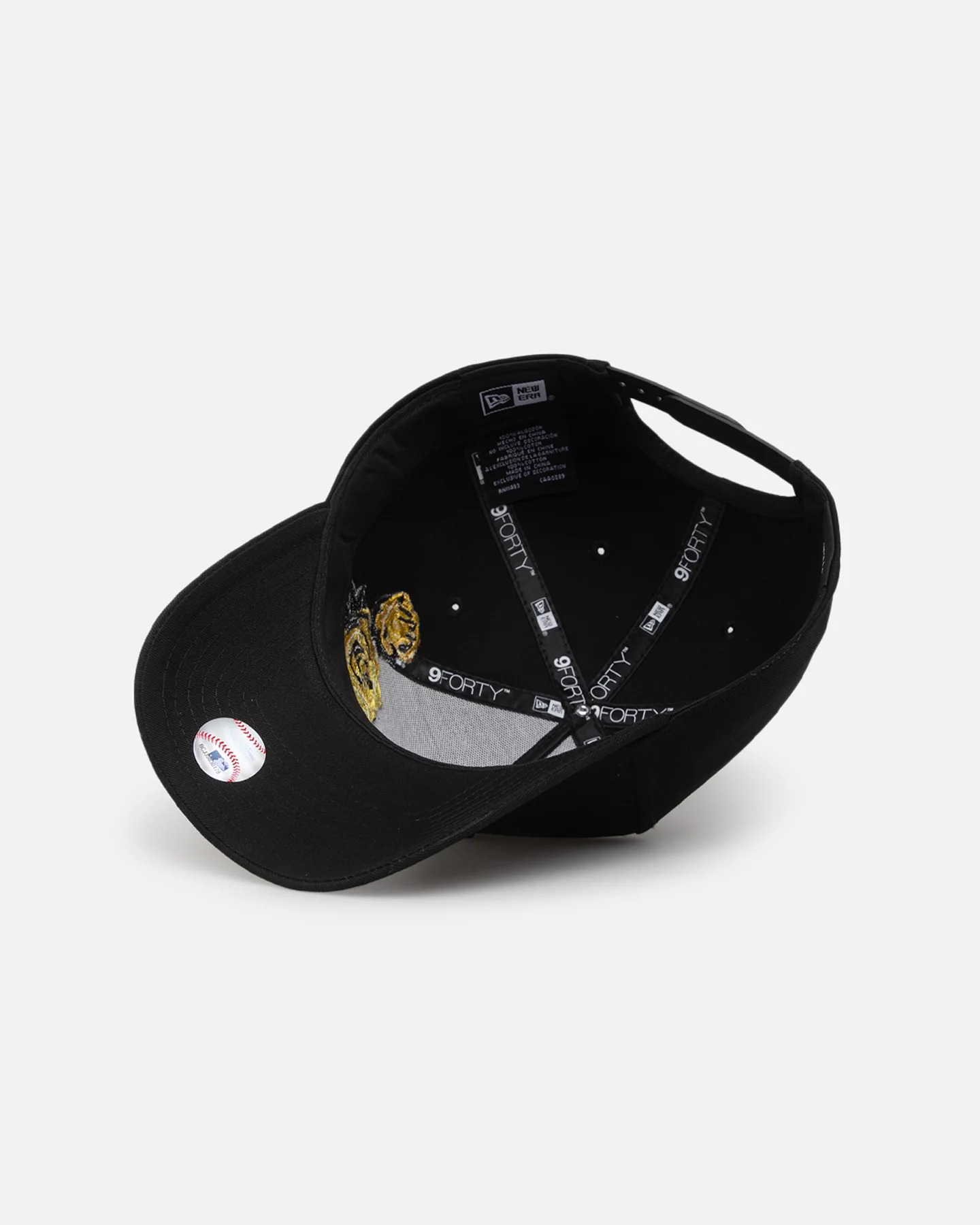 New Era Los Angeles Dodgers 'Gold Rose Embroidery' 9FORTY A-Frame Snapback Black/Gold - Image 6