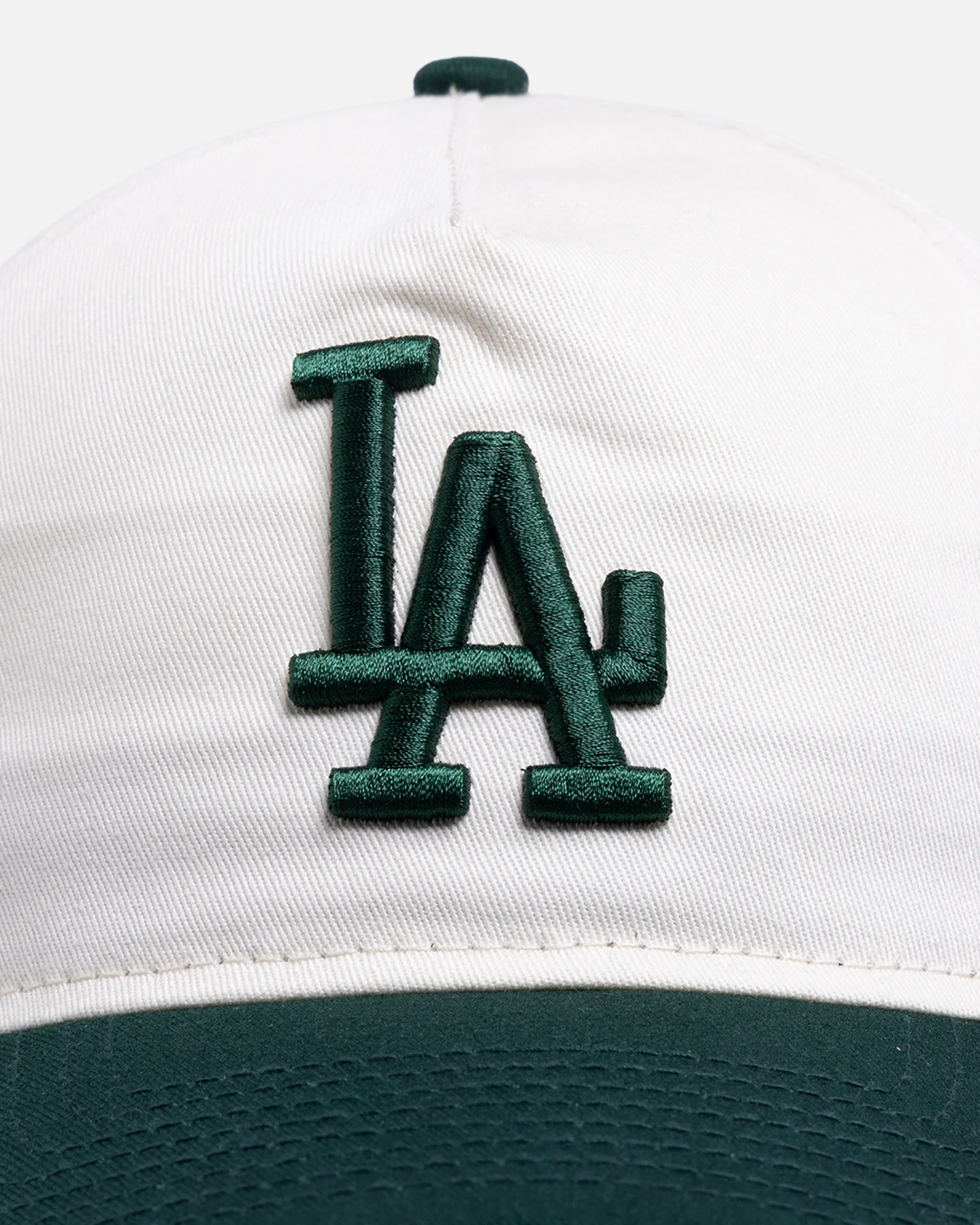 New Era Los Angeles Dodgers 'Dark Green Chrome' 9FORTY A-Frame Snapback White/Green - Image 5