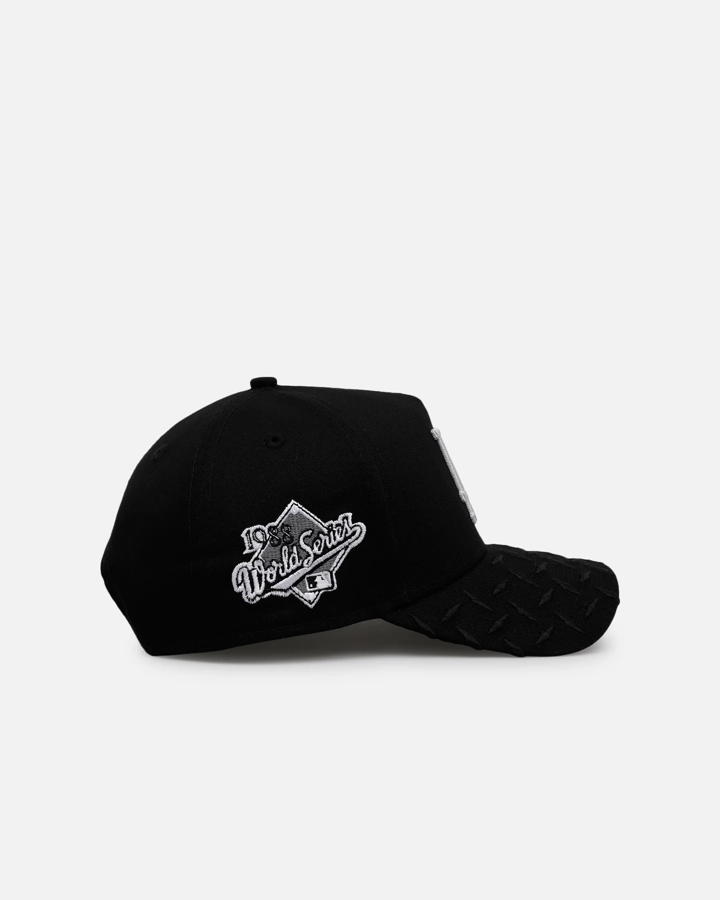 New Era Los Angeles Dodgers 'Dark Steel' 9FORTY A-Frame Snapback Black/Grey - Image 4