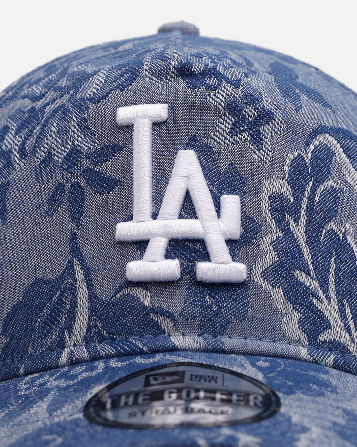 New Era Los Angeles Dodgers 'Three Looms' Golfer Strapback Denim - Image 5