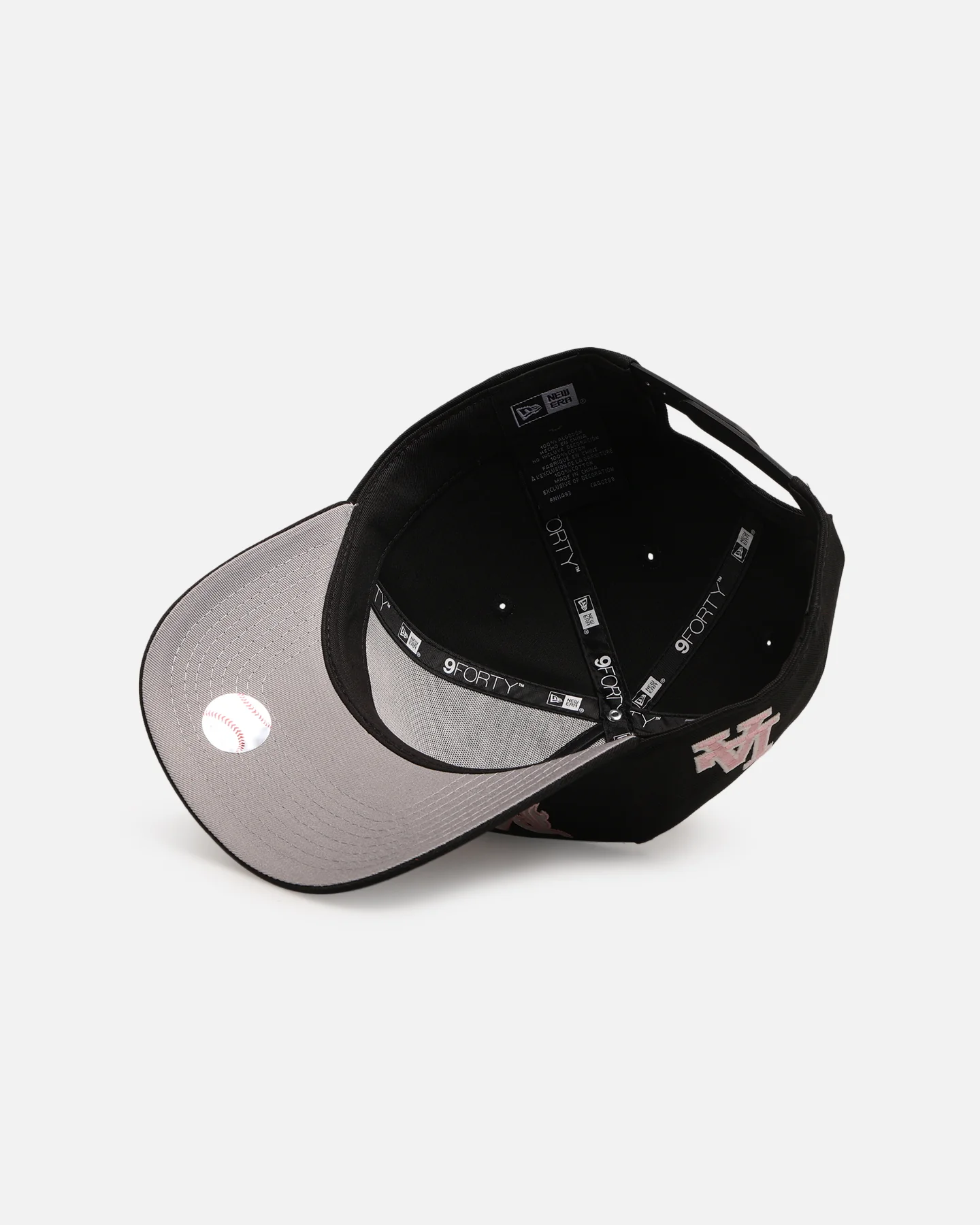 New Era Los Angeles Dodgers 'Drip Glow Script' 9FORTY A-Frame Snapback Black/Pink - Image 6