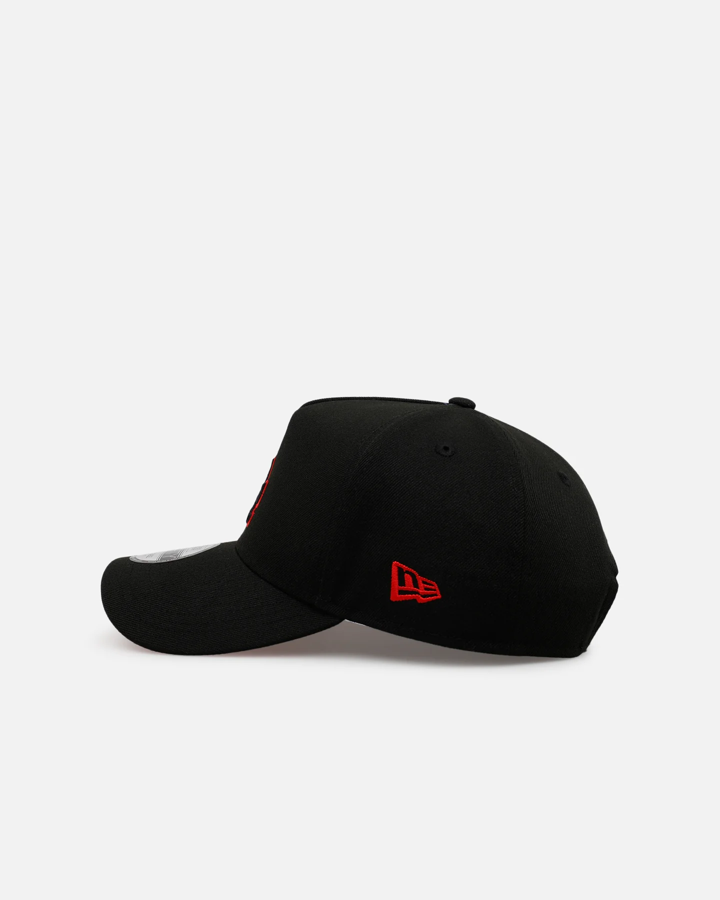 New Era Los Angeles Dodgers 'Easy Black And Scarlet' 9FORTY A-Frame Snapback Black/Scarlet - Image 4