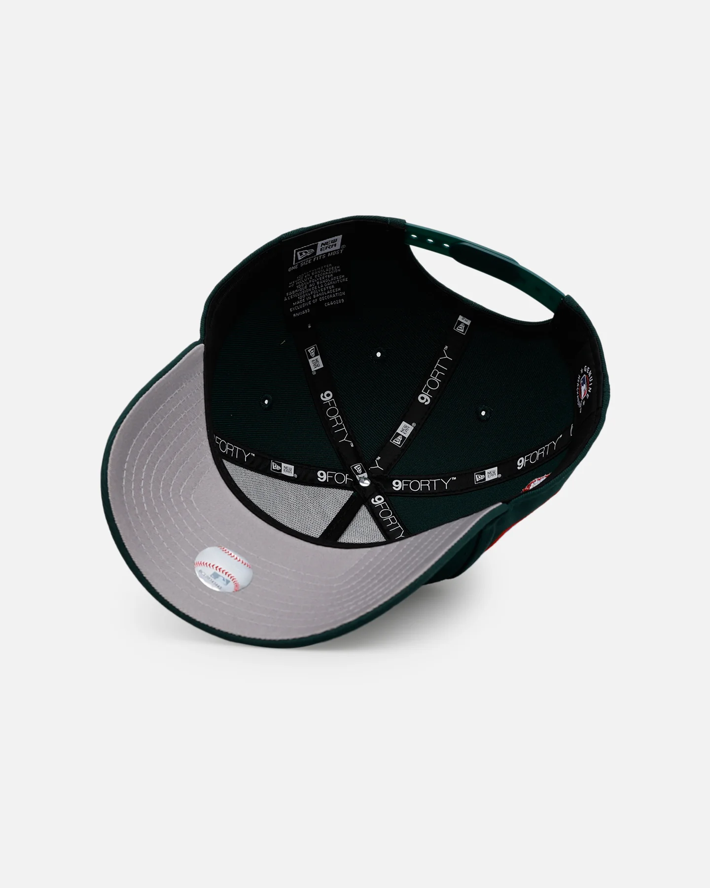 New Era Los Angeles Dodgers 'Evergreen' 9FORTY A-Frame Snapback Dark Green - Image 6