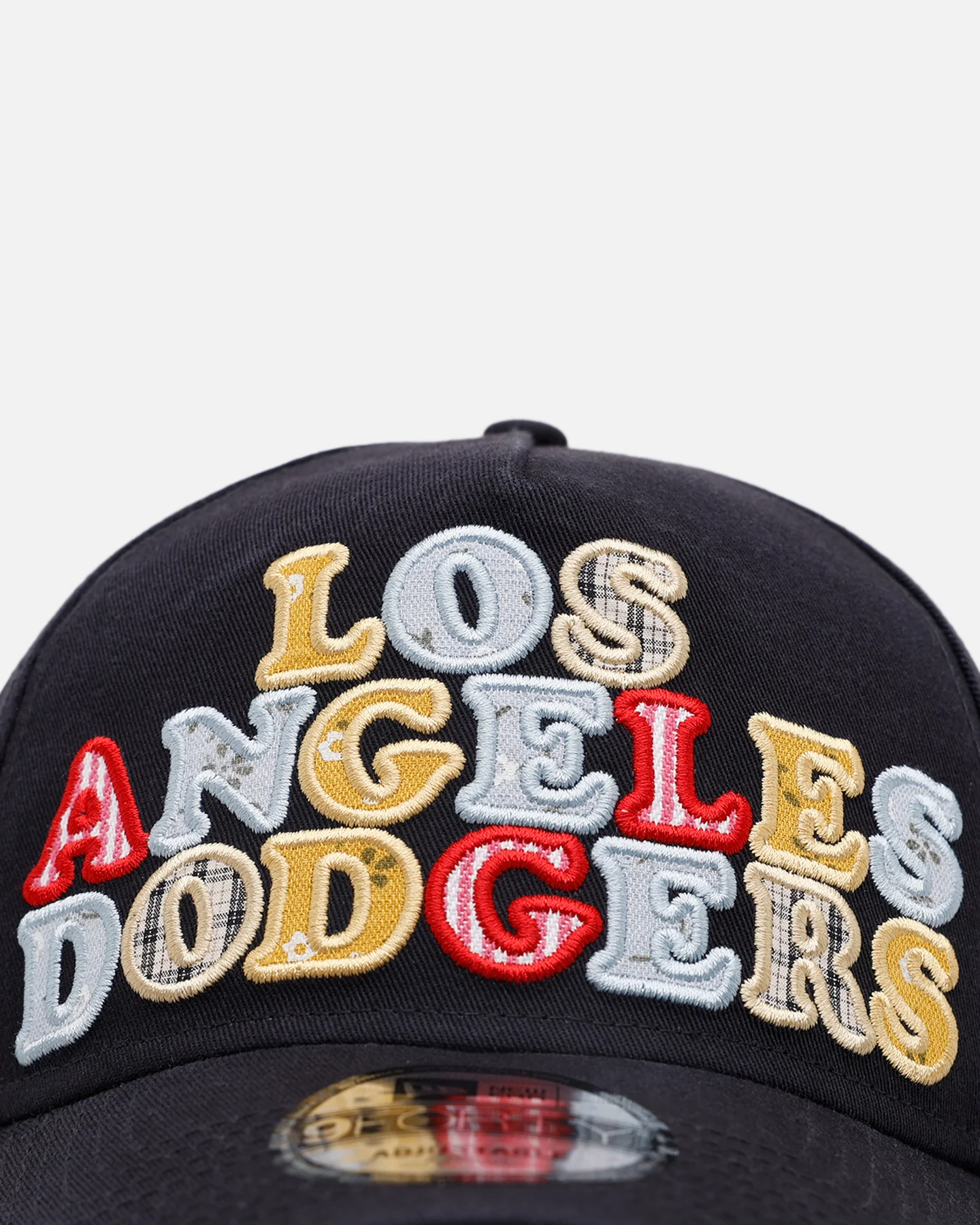 New Era Los Angeles Dodgers 'Fabric Shop' 9FORTY A-Frame Snapback Navy - Image 5