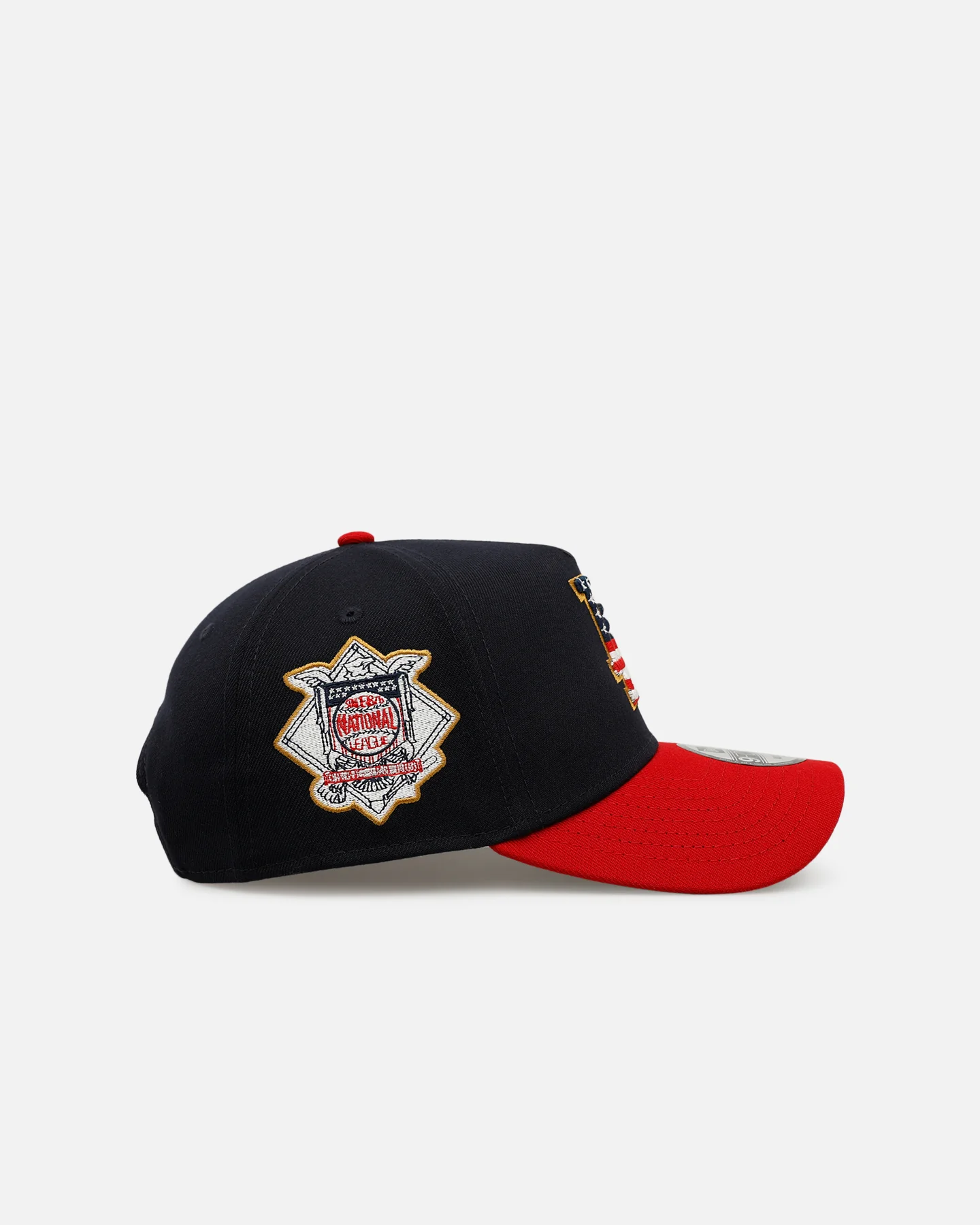 New Era Los Angeles Dodgers 'Forth Of July' 9FORTY A-Frame Snapback Navy/Red - Image 3
