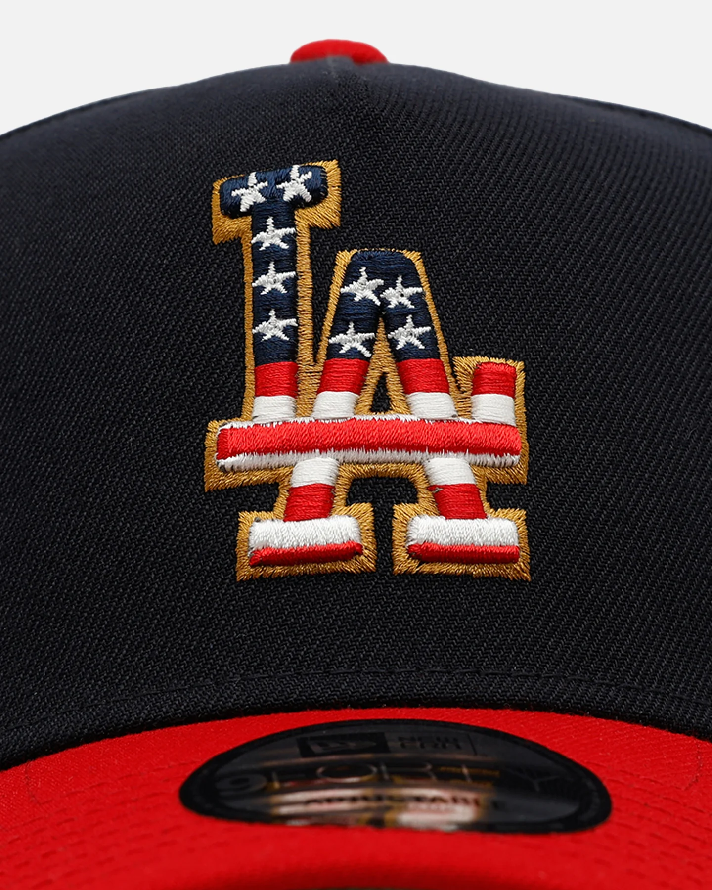 New Era Los Angeles Dodgers 'Forth Of July' 9FORTY A-Frame Snapback Navy/Red - Image 5