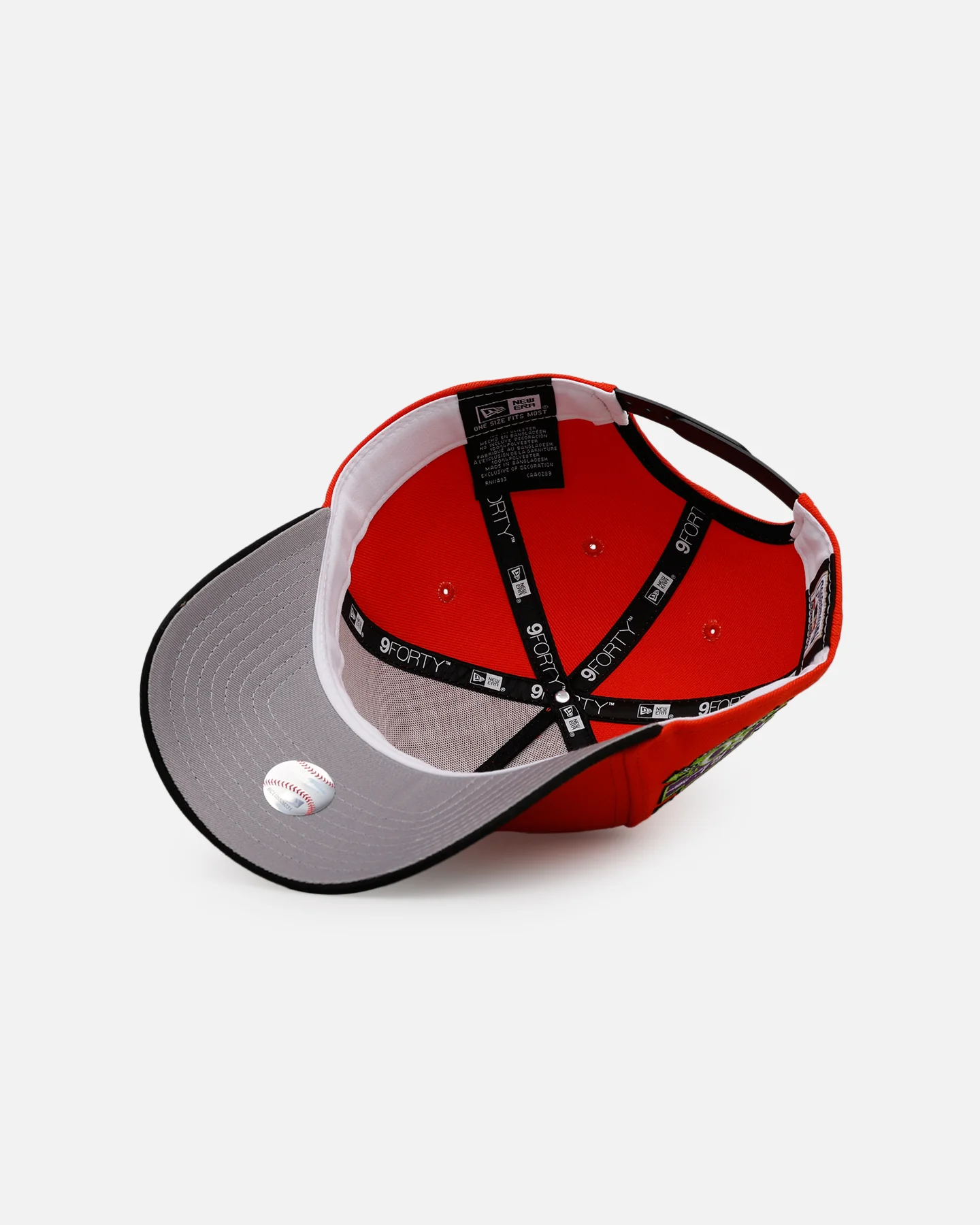 New Era Los Angeles Dodgers 'Halloween' 9FORTY A-Frame Snapback Orange/Black - Image 6