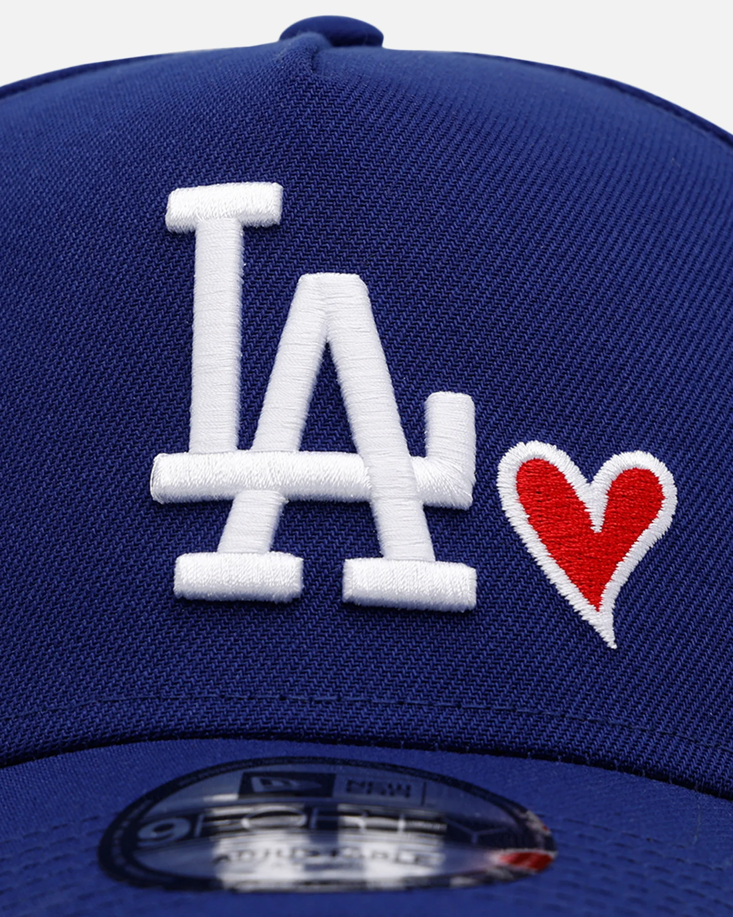 New Era Los Angeles Dodgers 'Team Color Hearts' 9FORTY A-Frame Snapback Blue - Image 5