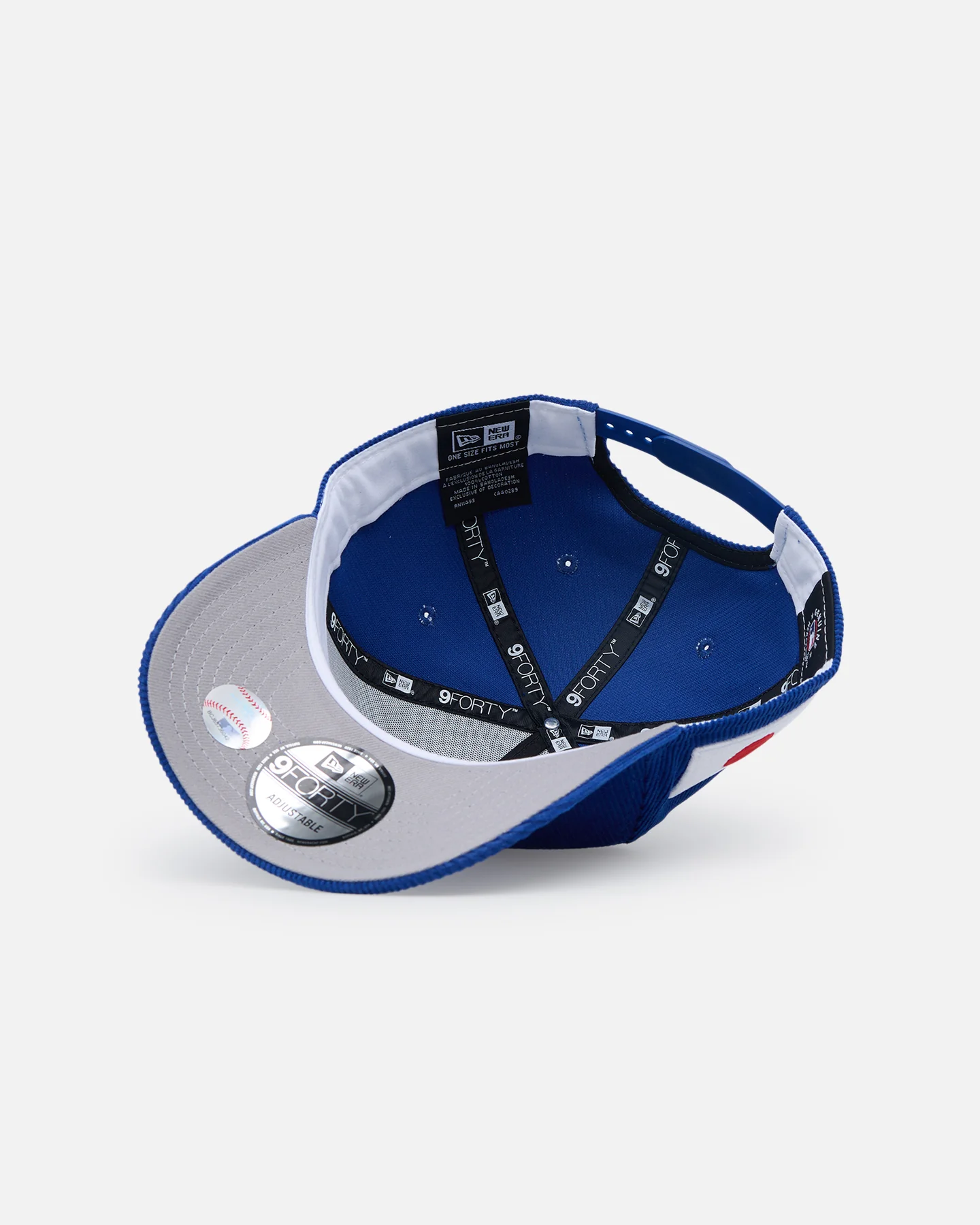 New Era Los Angeles Dodgers "Japan Pack" 9FORTY A-Frame Corduroy Snapback Blue - Image 7