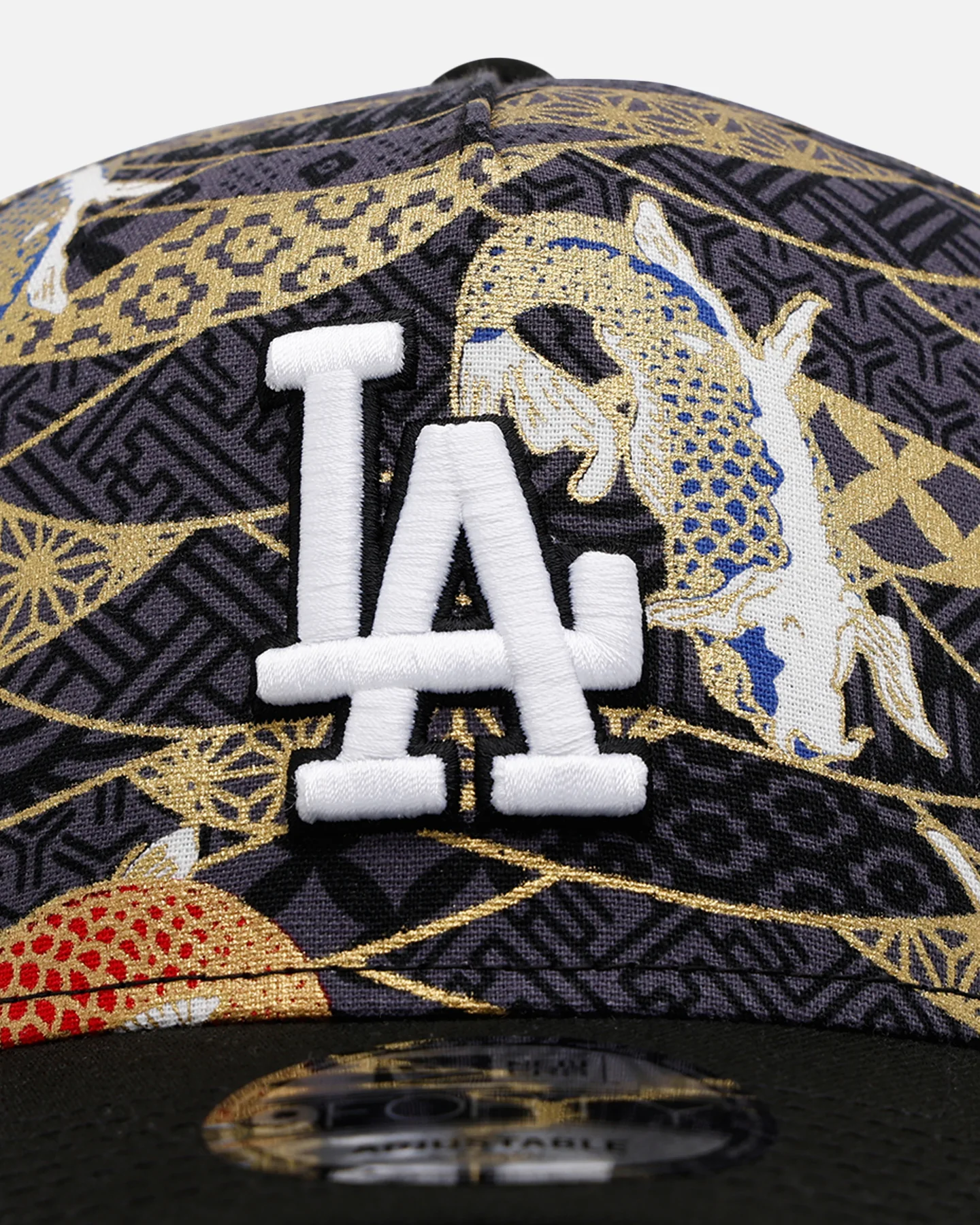 New Era Los Angeles Dodgers 'Koi' 9FORTY A-Frame Snapback Black/Multi-Colored - Image 5
