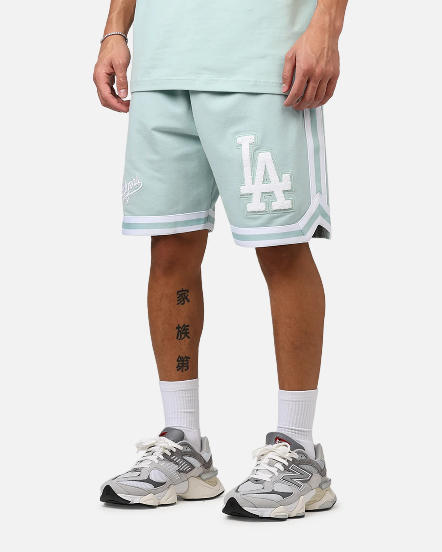 New Era Los Angeles Dodgers 'Logo Select Mint' Shorts Mint/White - Image 4