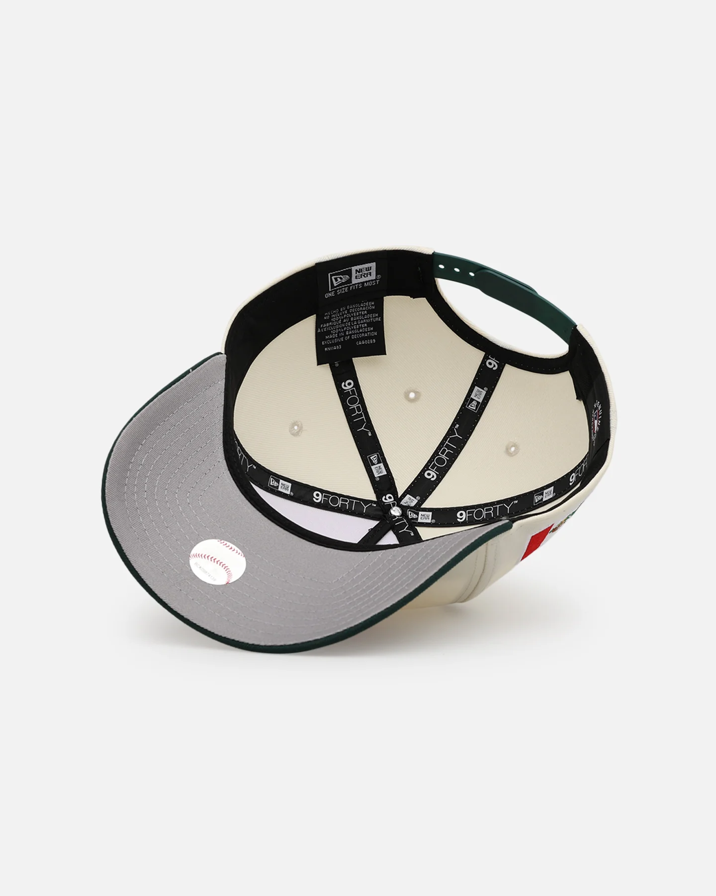 New Era Los Angeles Dodgers 'Mexican Independence Day' 9FORTY A-Frame Snapback Chrome/Dark Green - Image 6