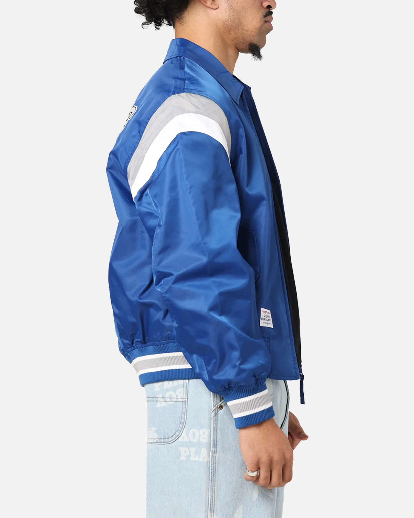 New Era Los Angeles Dodgers MLB Retro Stadium Jacket Blue - Image 5