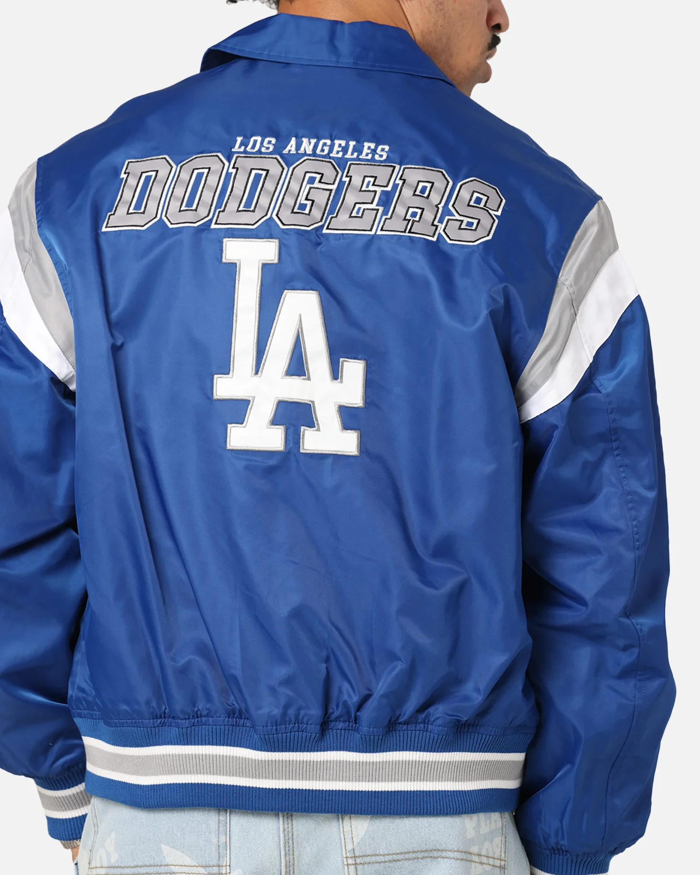 New Era Los Angeles Dodgers MLB Retro Stadium Jacket Blue - Image 7
