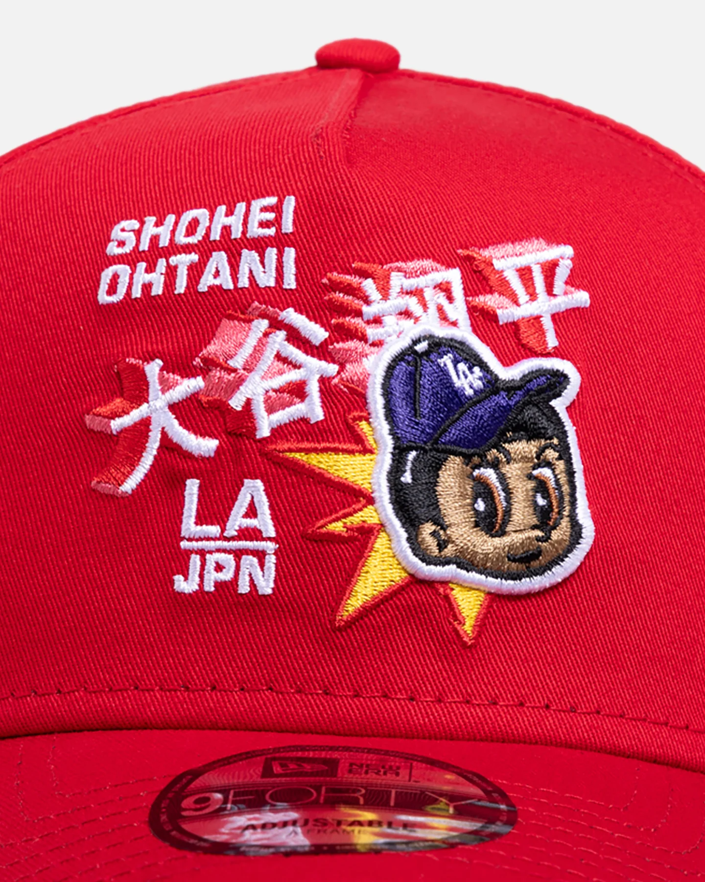 New Era Los Angeles Dodgers 'Ohtani' 9FORTY A-Frame Snapback Scarlet - Image 5