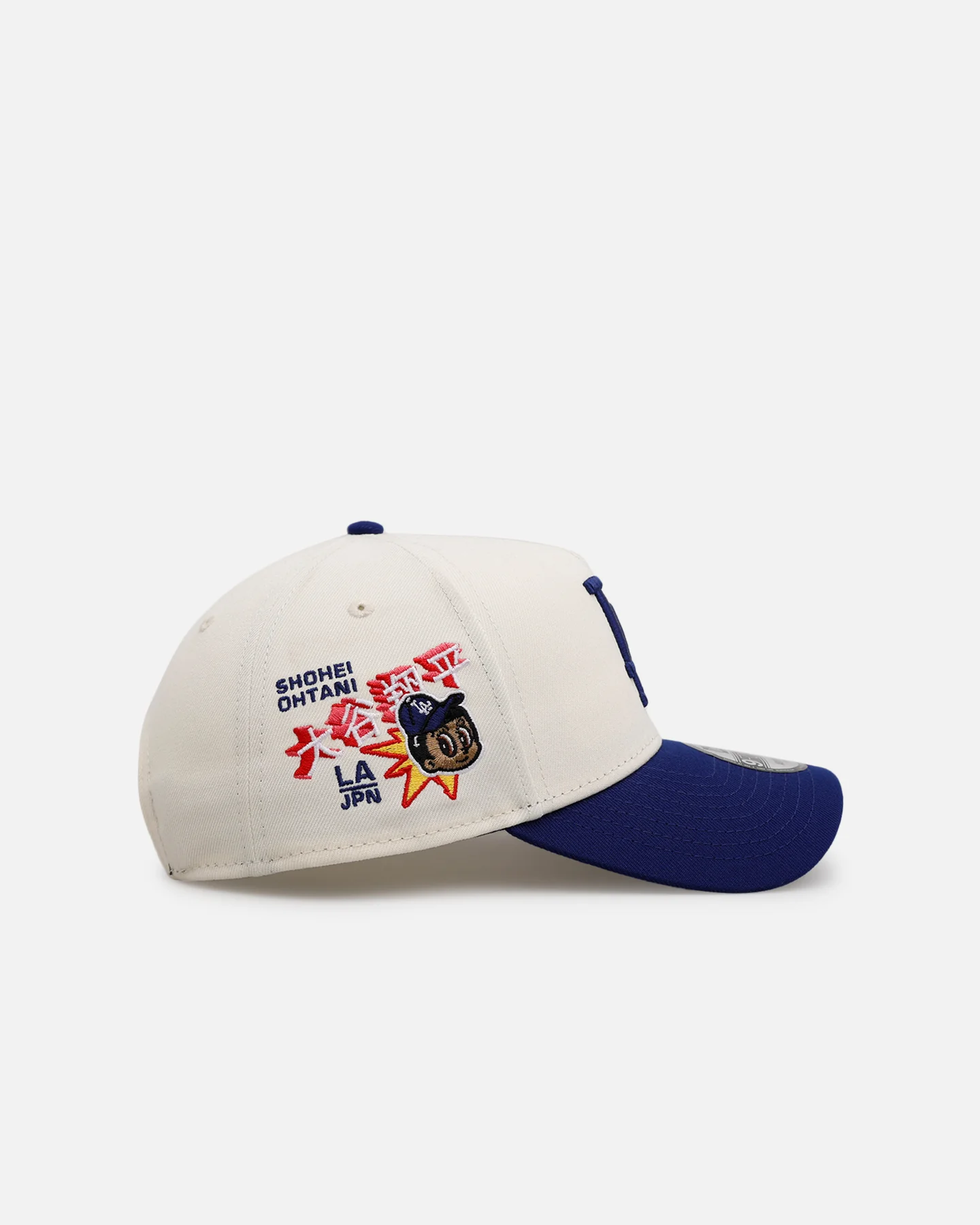 New Era Los Angeles Dodgers 'Ohtani Side Patch' Ohtani 9FORTY A-Frame Snapback Chrome/Dark Royal - Image 3