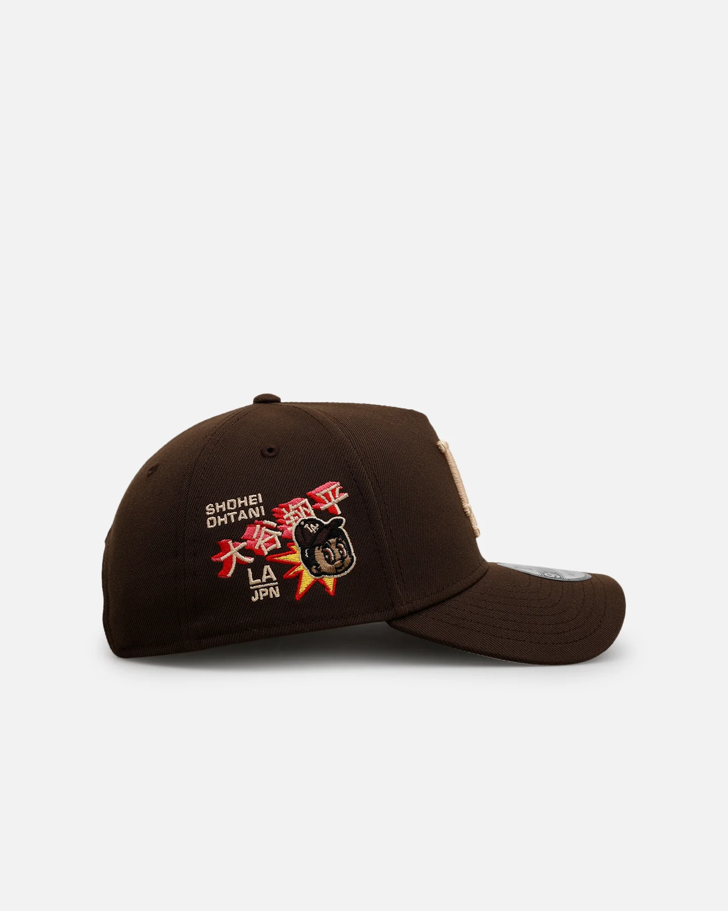New Era Los Angeles Dodgers 'Ohtani Side Patch' Ohtani 9FORTY A-Frame Snapback Walnut - Image 3