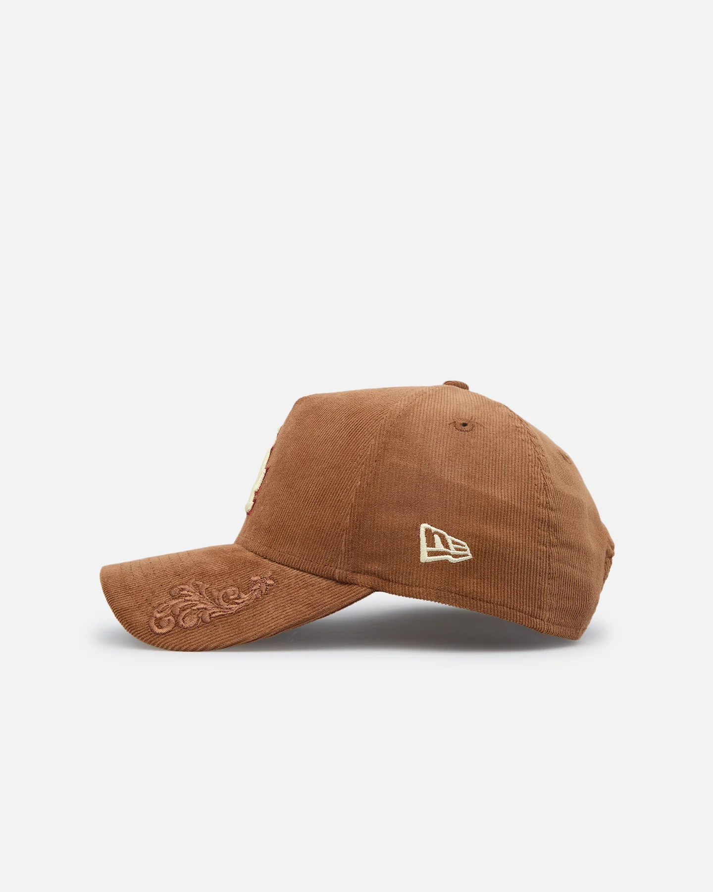 New Era Los Angeles Dodgers 'Ornamental Corduroy' 9FORTY A-Frame Snapback Tan - Image 5